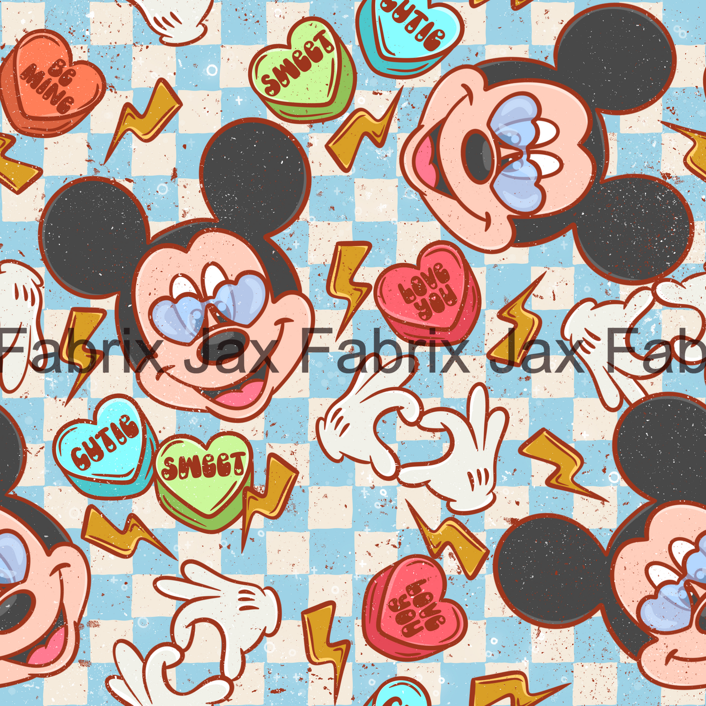 Valentine Mouse Blue PC122