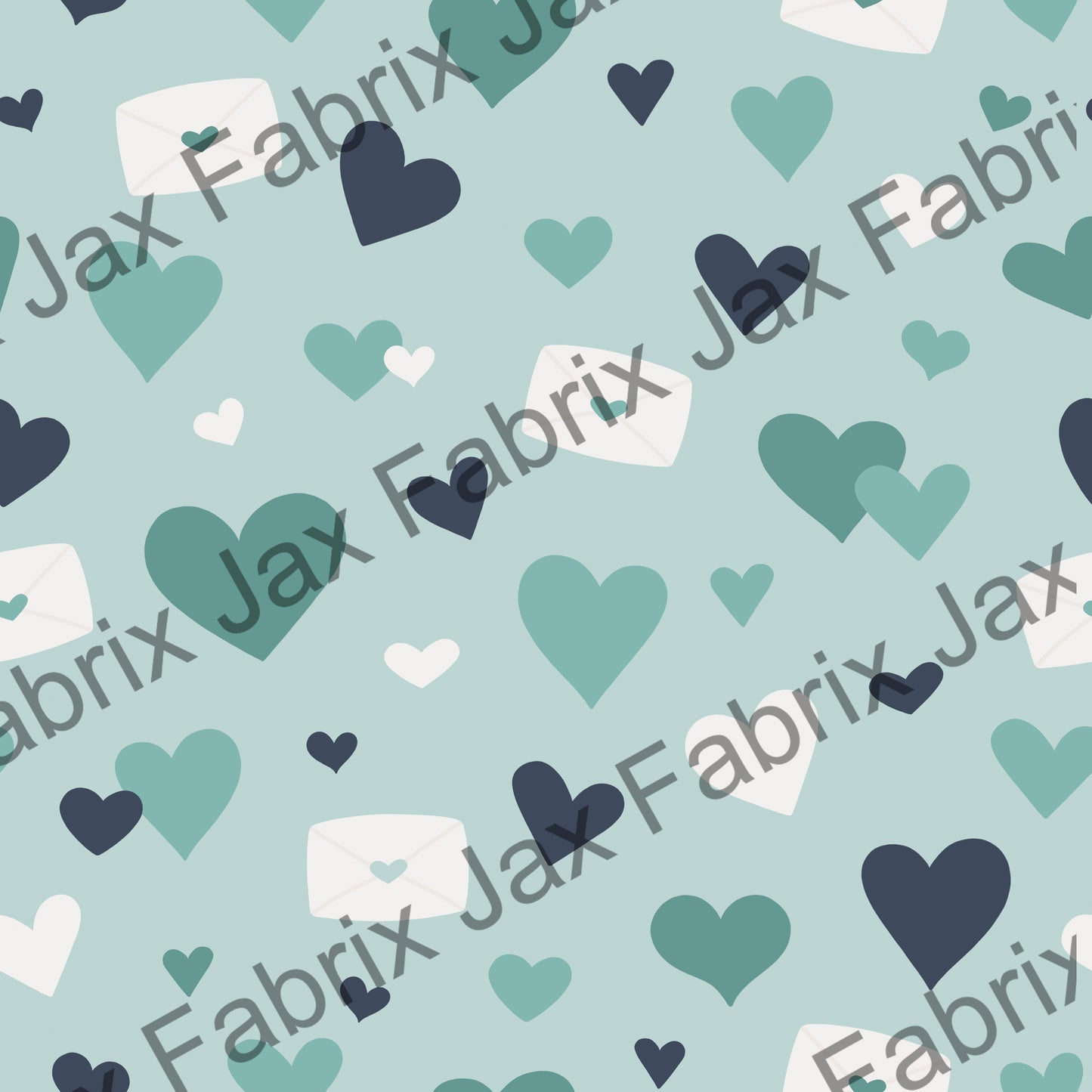 Love Doodle Blue Hearts CR150