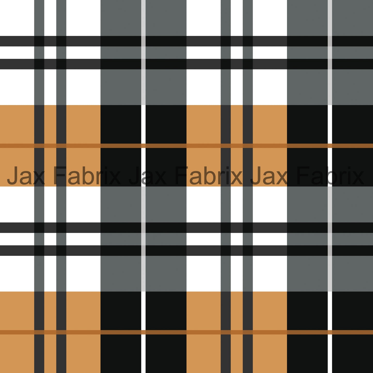 October Moon Orange And Black Plaid CR62