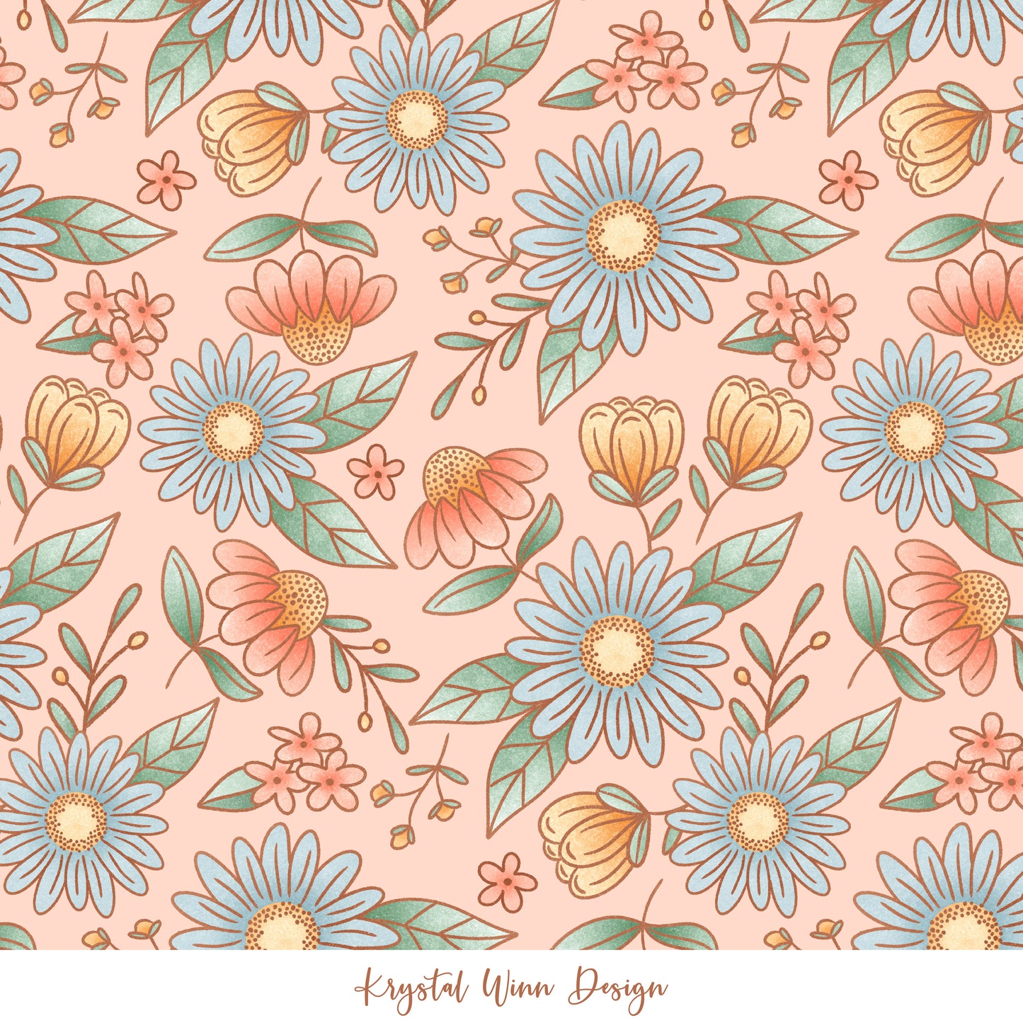 Cottontail Floral Pink KW393