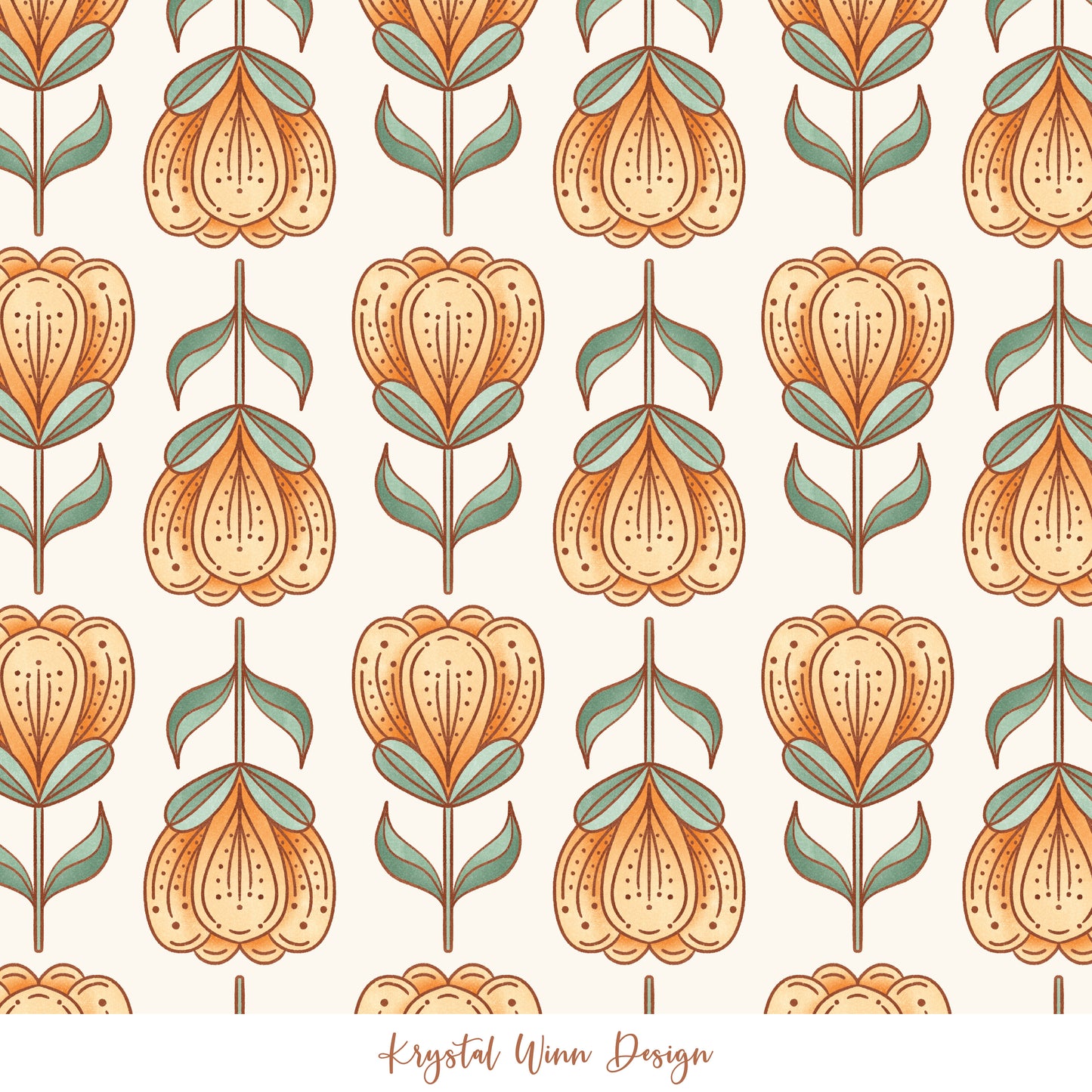 Cottontail Folk Flower Yellow KW388