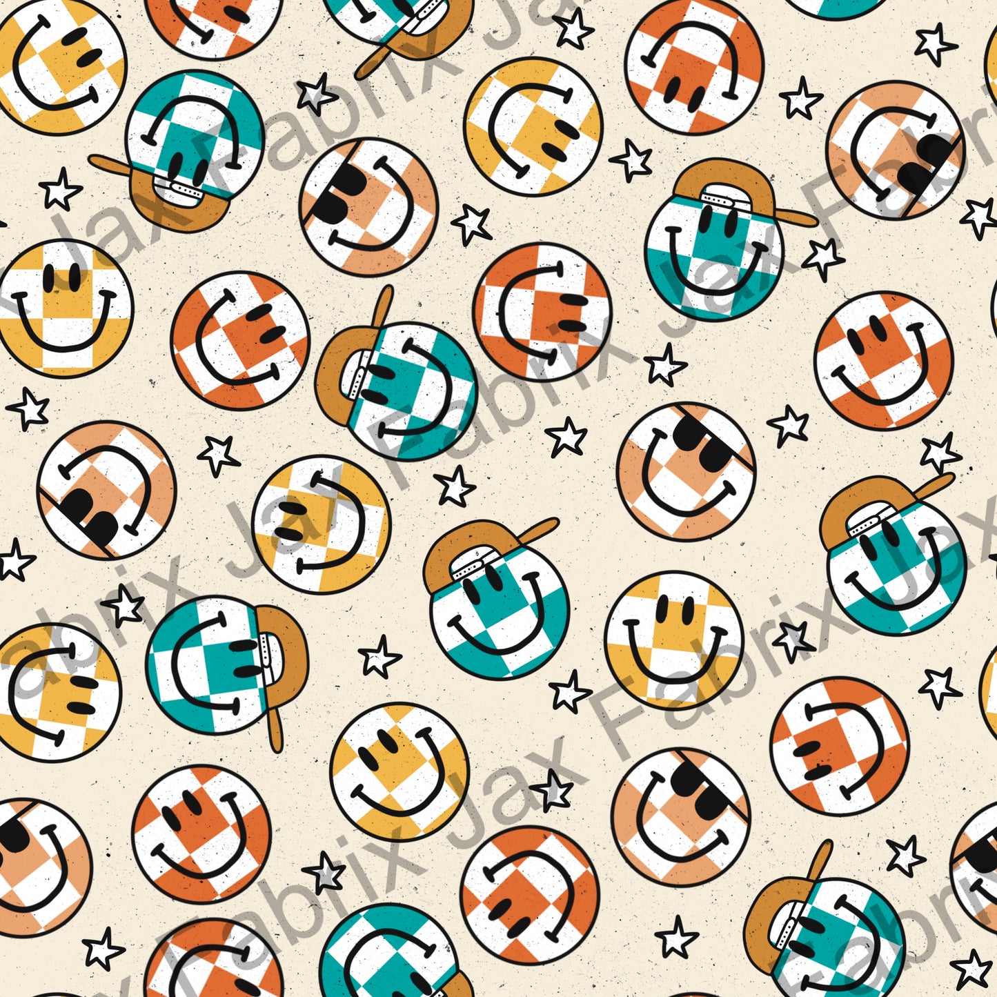 Checkered Smiley BF222