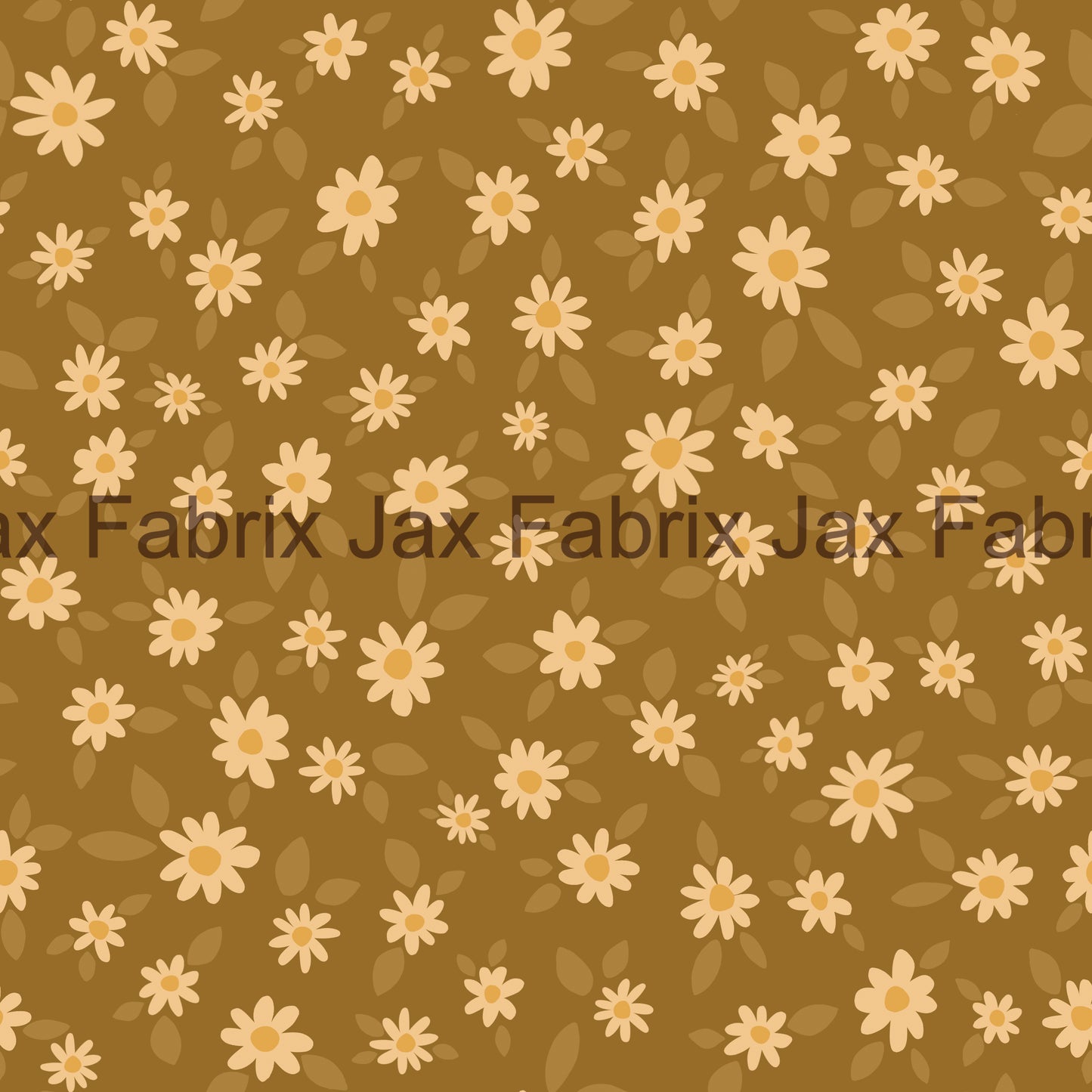 Golden Meadows Ditsy Meadow Floral On Gold CAMD96