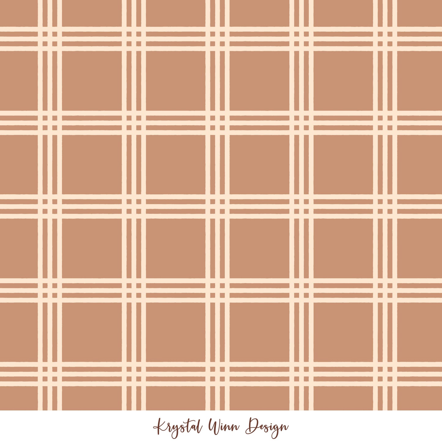 Fall Y'all Plaid Sand KW112