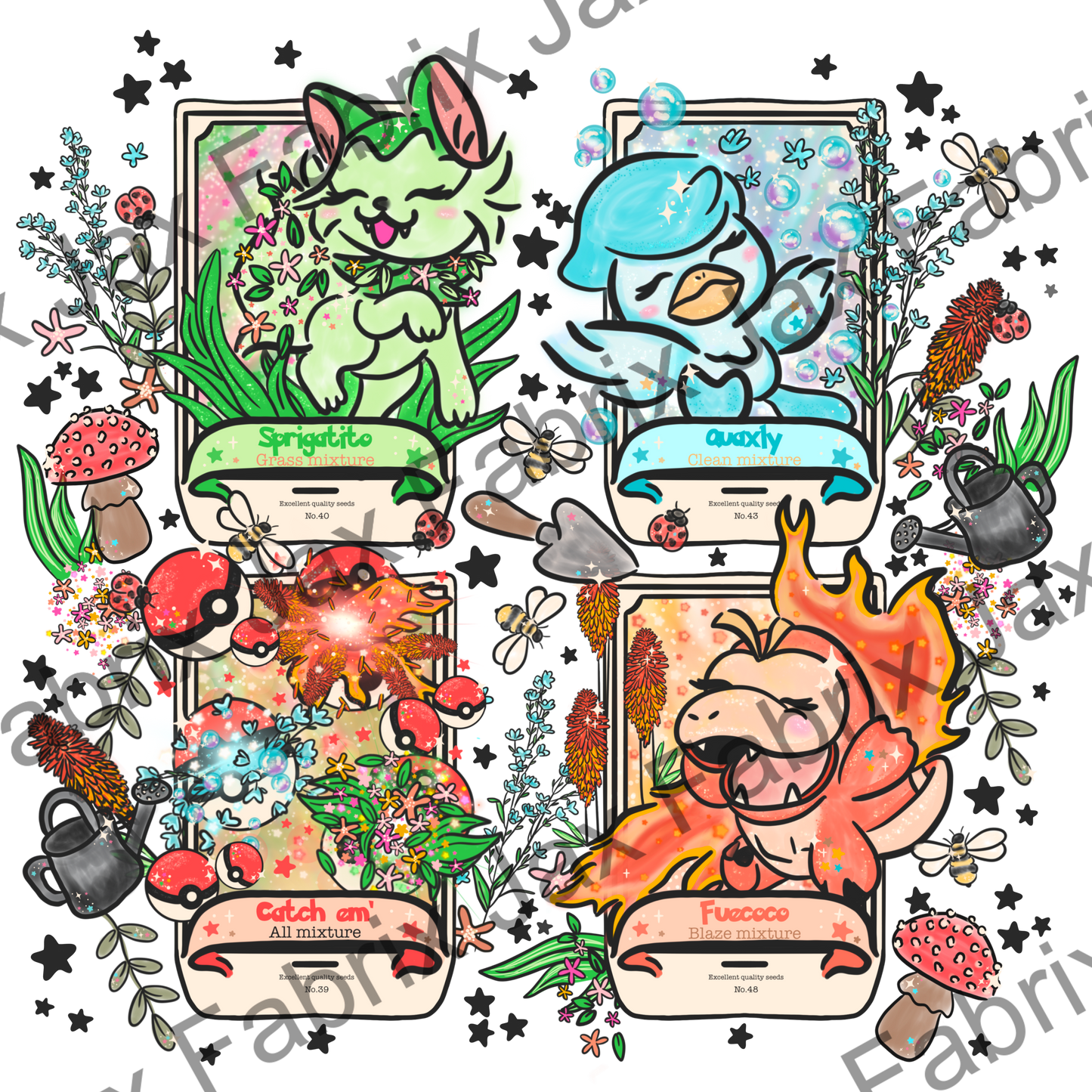 Garden Seed Packets Poke PNG LYSS58