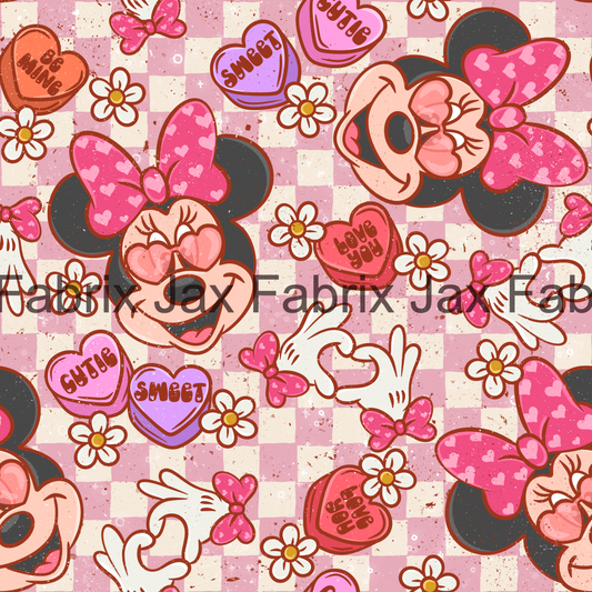 Valentine Mouse Pink PC123