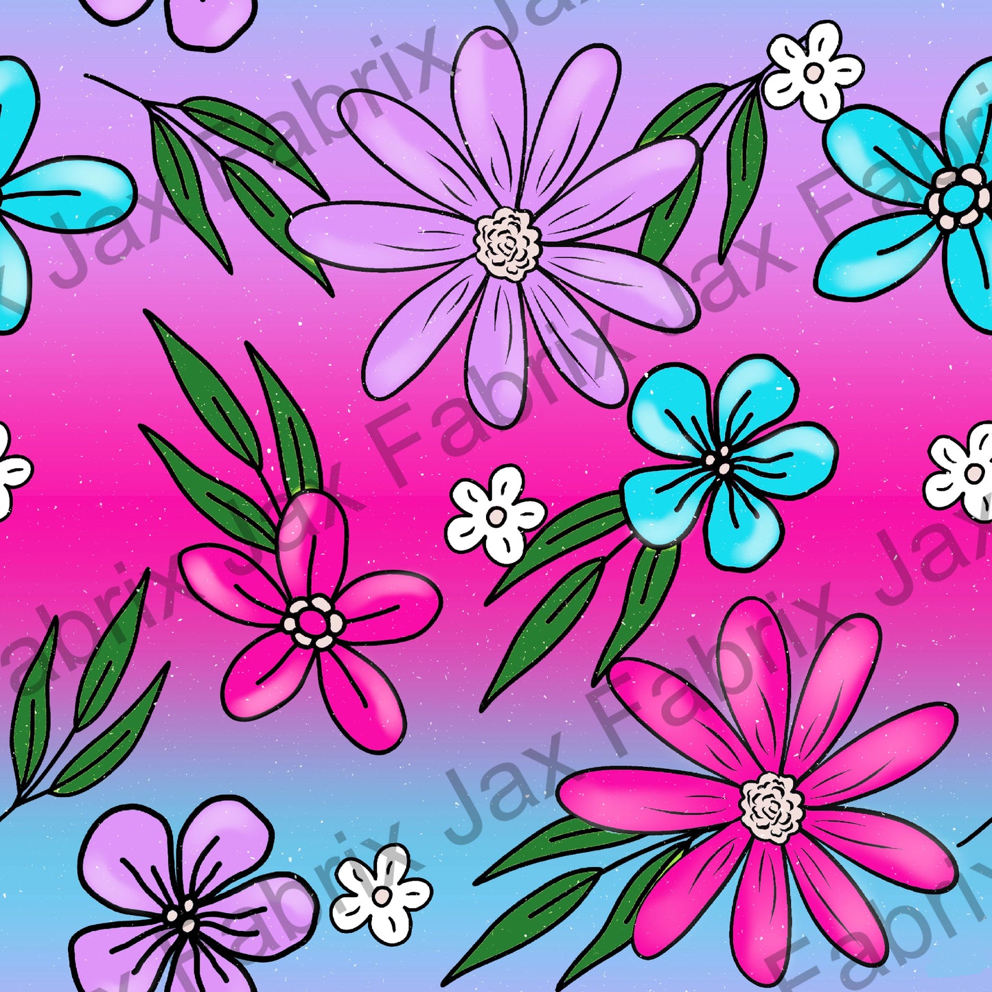 Gradient Summer Flowers MBH7