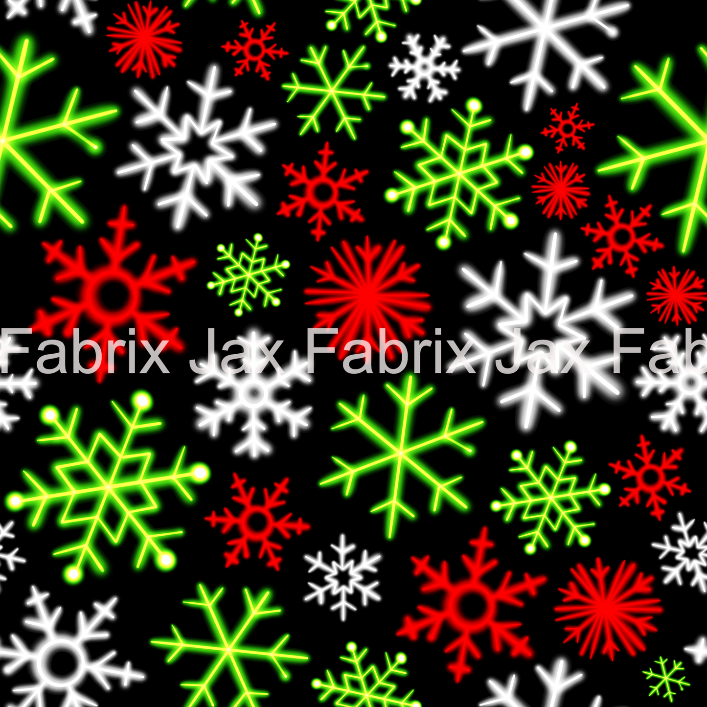 Green Guy Snowflakes Glow RGG3