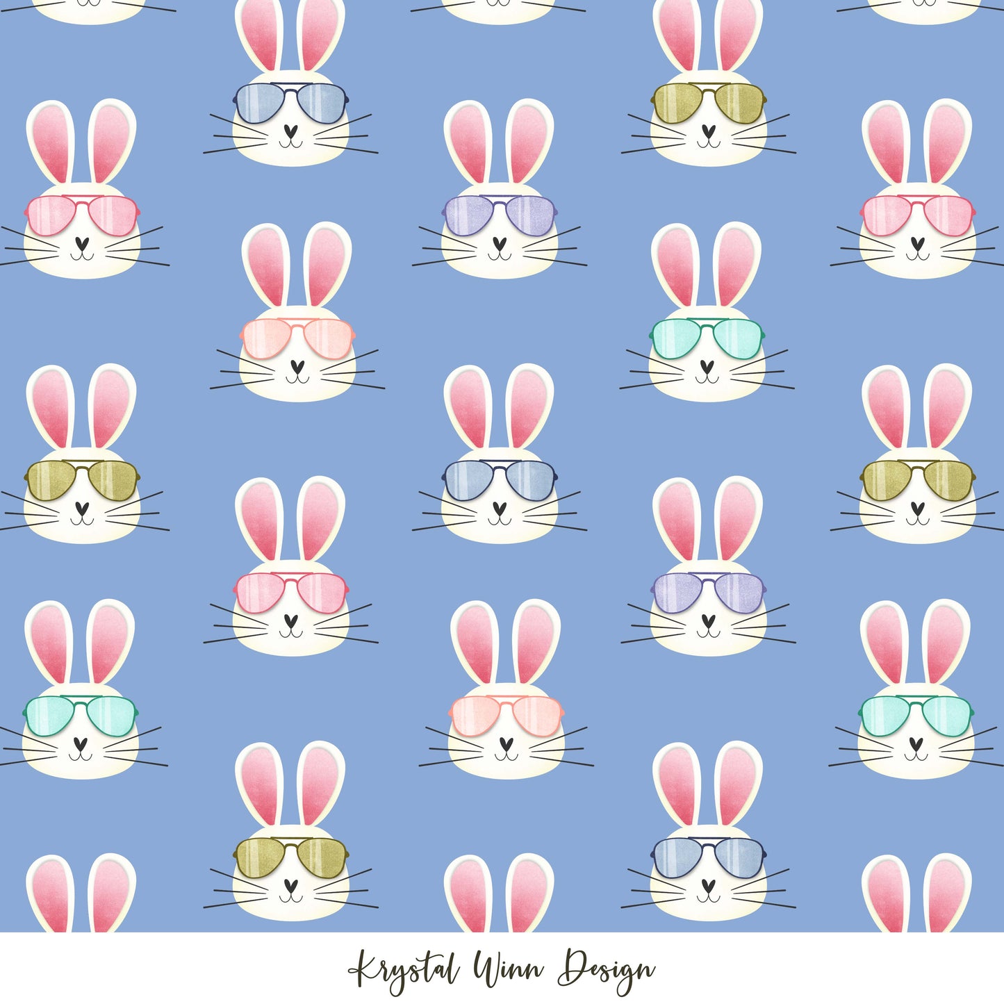 Hoppy Easter Hip Hop Blue KW352