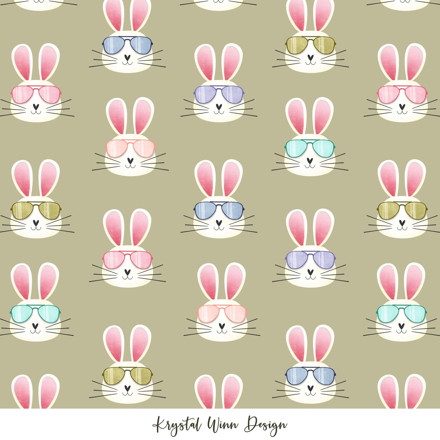 Hoppy Easter Hip Hop Green KW351