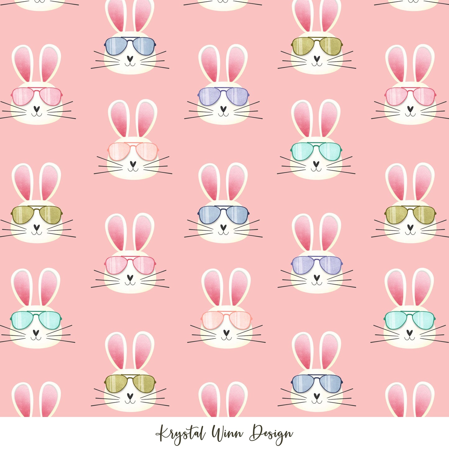 Hoppy Easter Hip Hop Pink KW348