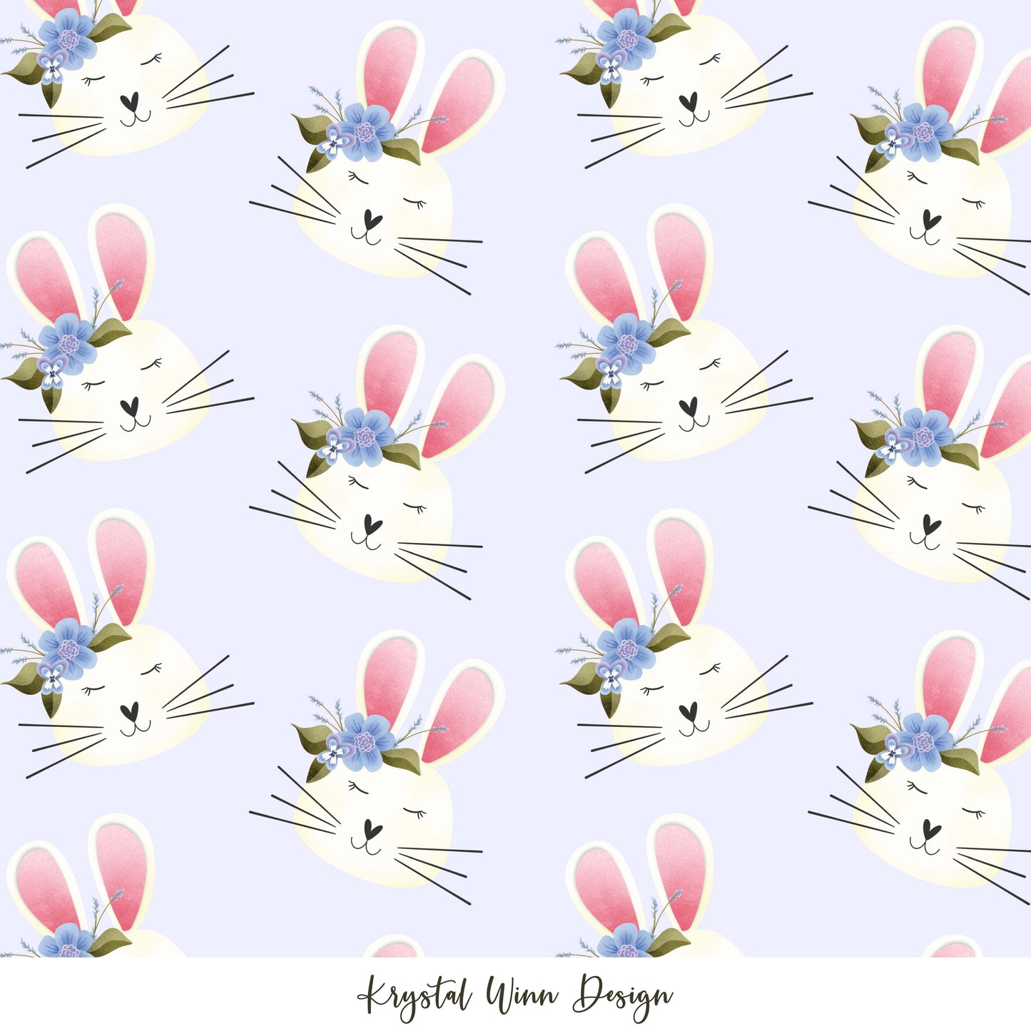 Hoppy Easter Purple Bunny KW343