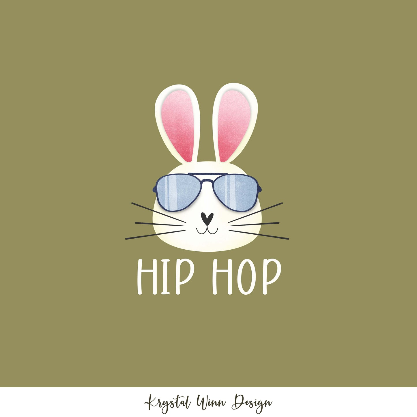Hoppy Easter Panel Green KW340