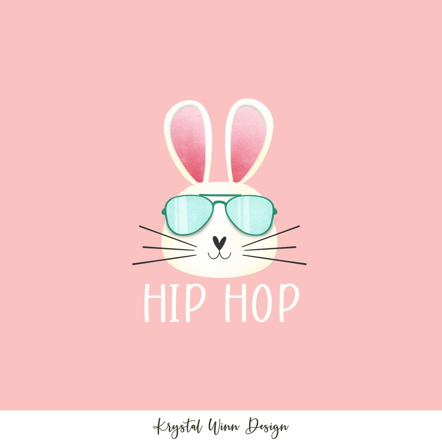 Hoppy Easter Panel Peach KW338