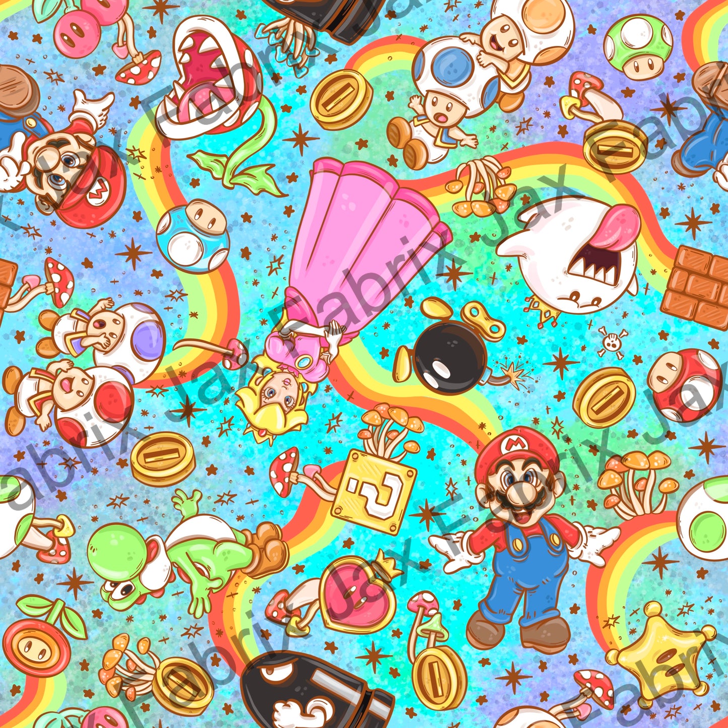 Multi Blue Rainbow Gamer AWM108