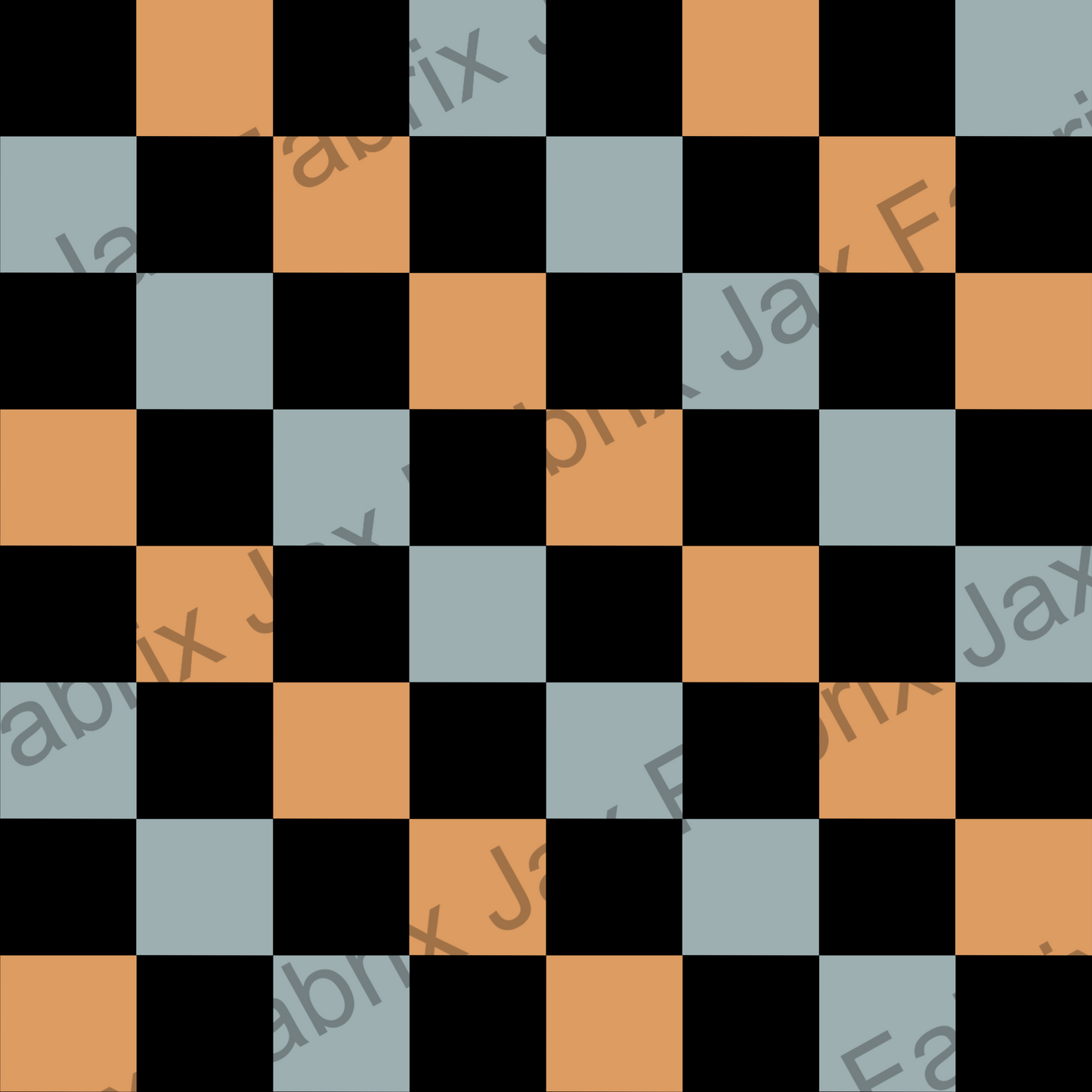 Check Black Grey and Orange MDC112