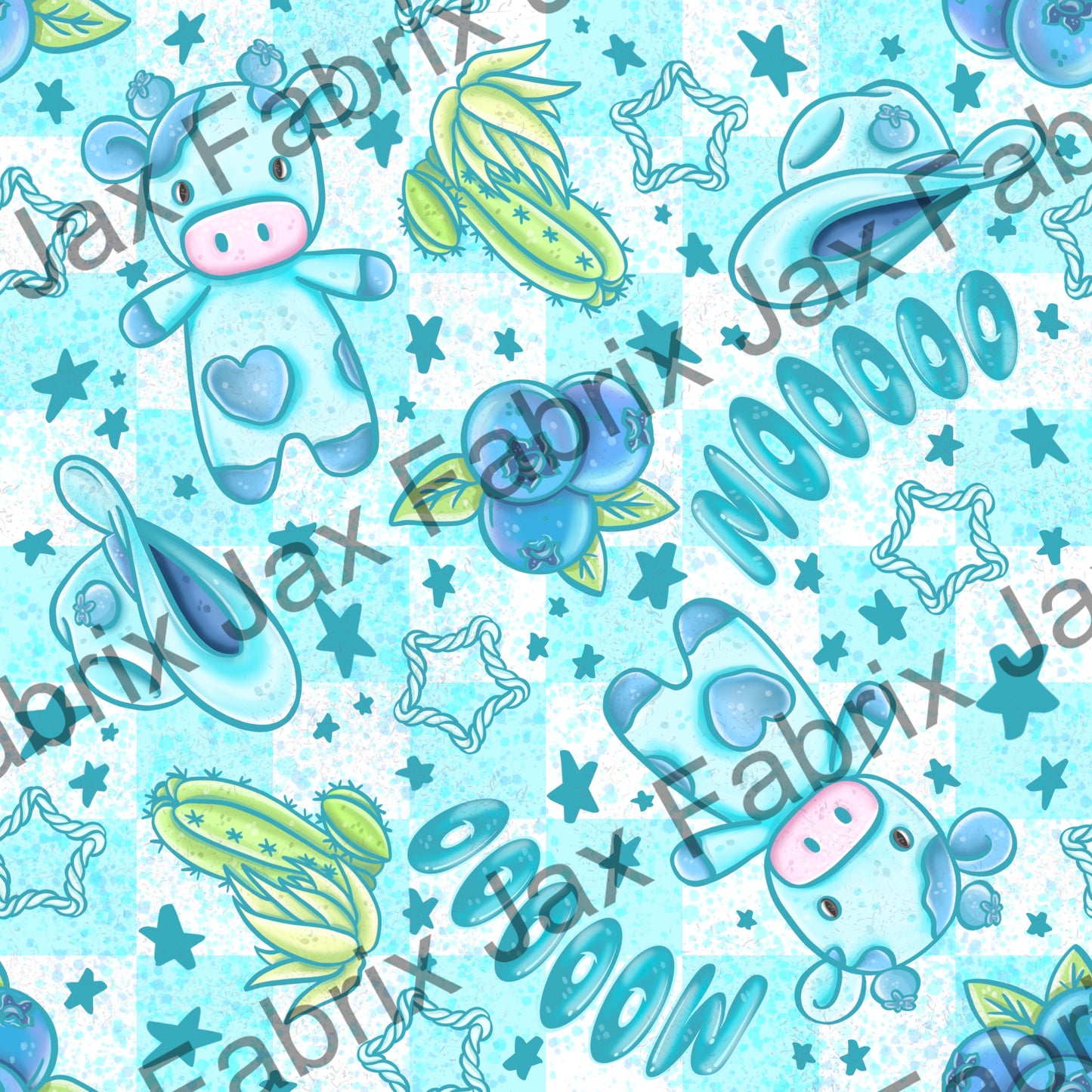 Blueberry Cow Stars AWM163