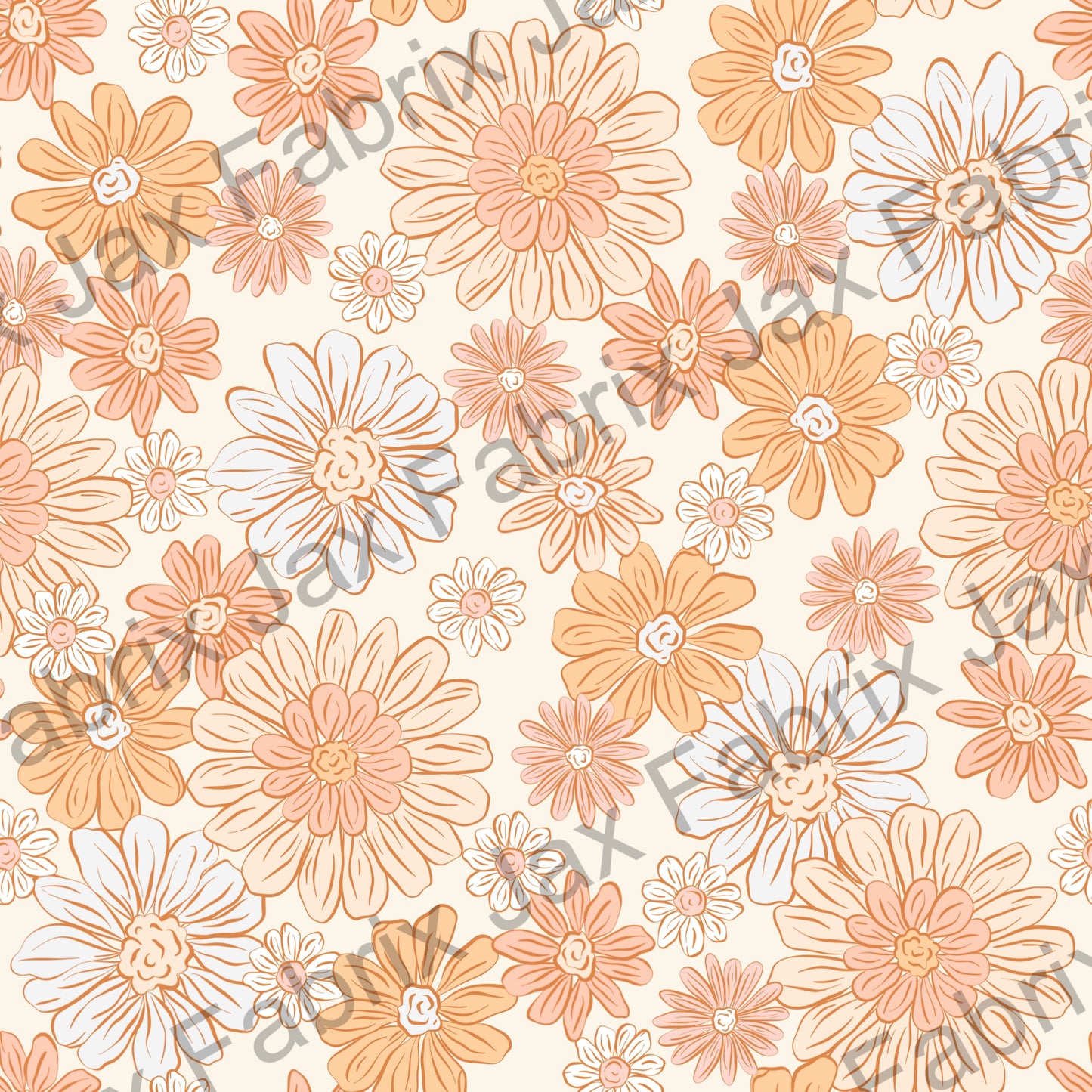 Peach Flowers SKYY145