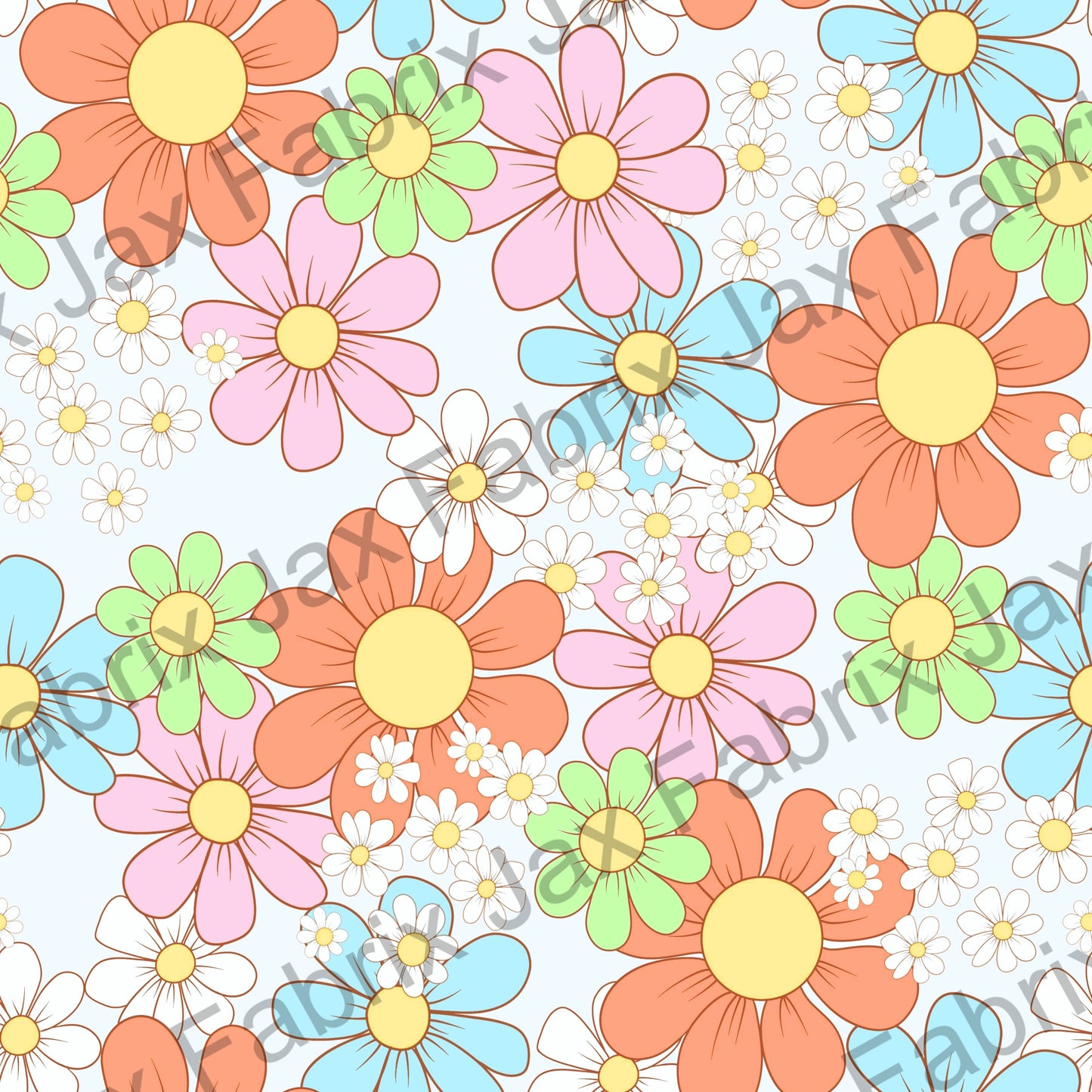 Bright Pastel Flowers SKYY148