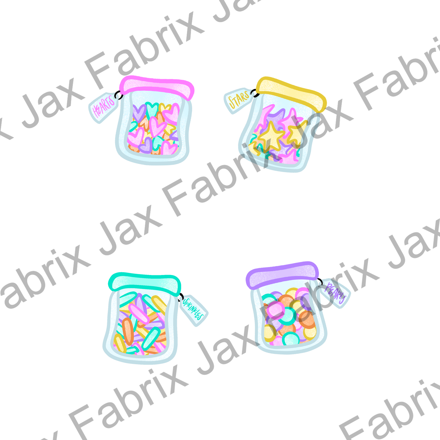 Dollhouse Kitty Cone Toppings PNG GSCG32