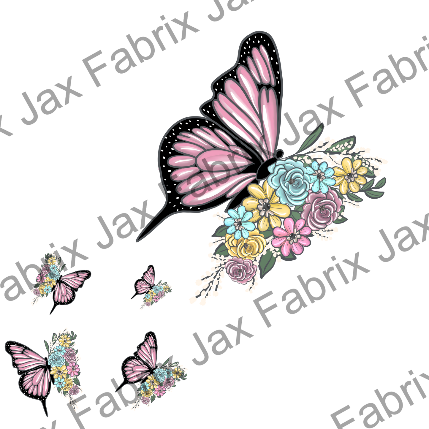 Floral Butterfly PNG MC165