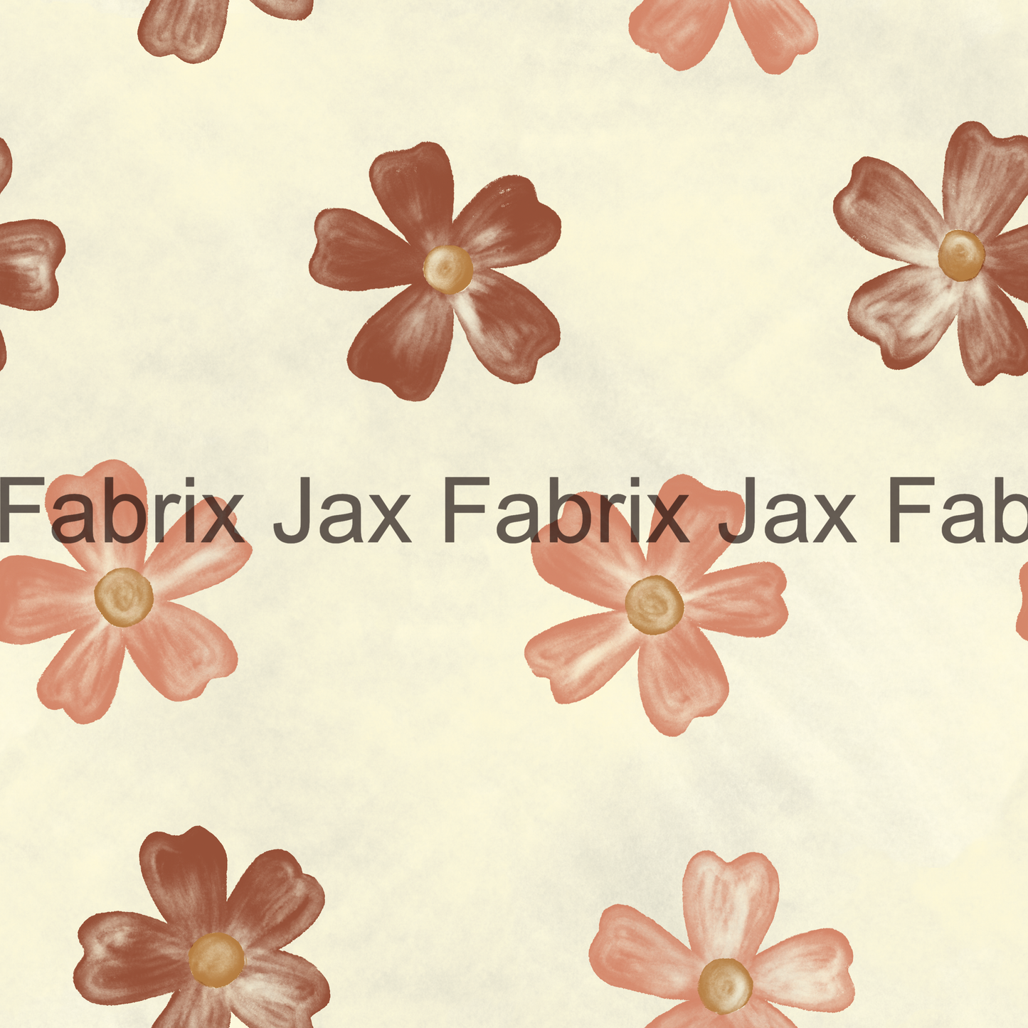 Mauve Teal Gold Big Flowers RAE38