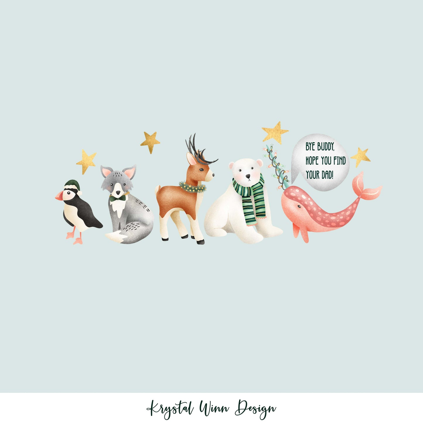 Merry Little Panel - Bye Buddy KW192