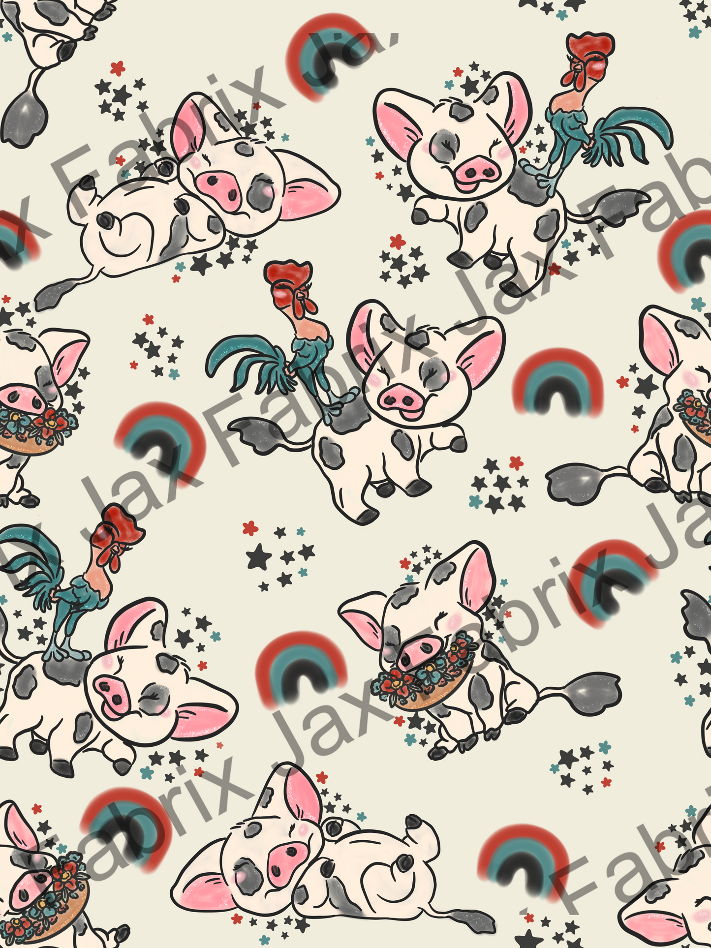Cuties and Rainbows Pig MC138