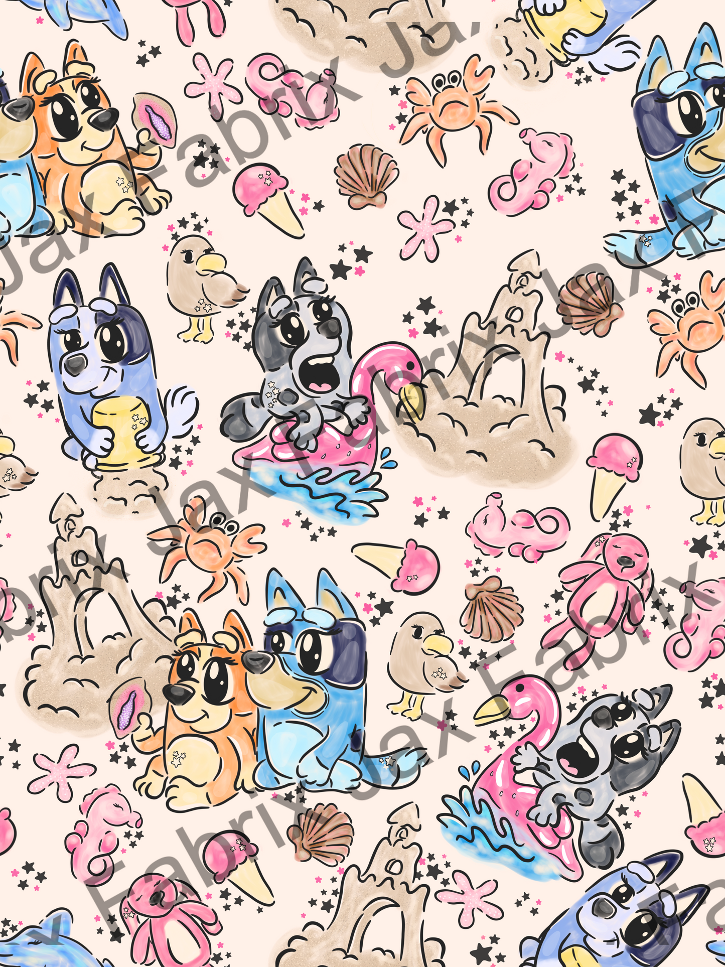 Beach Day Fun Dogs MC146