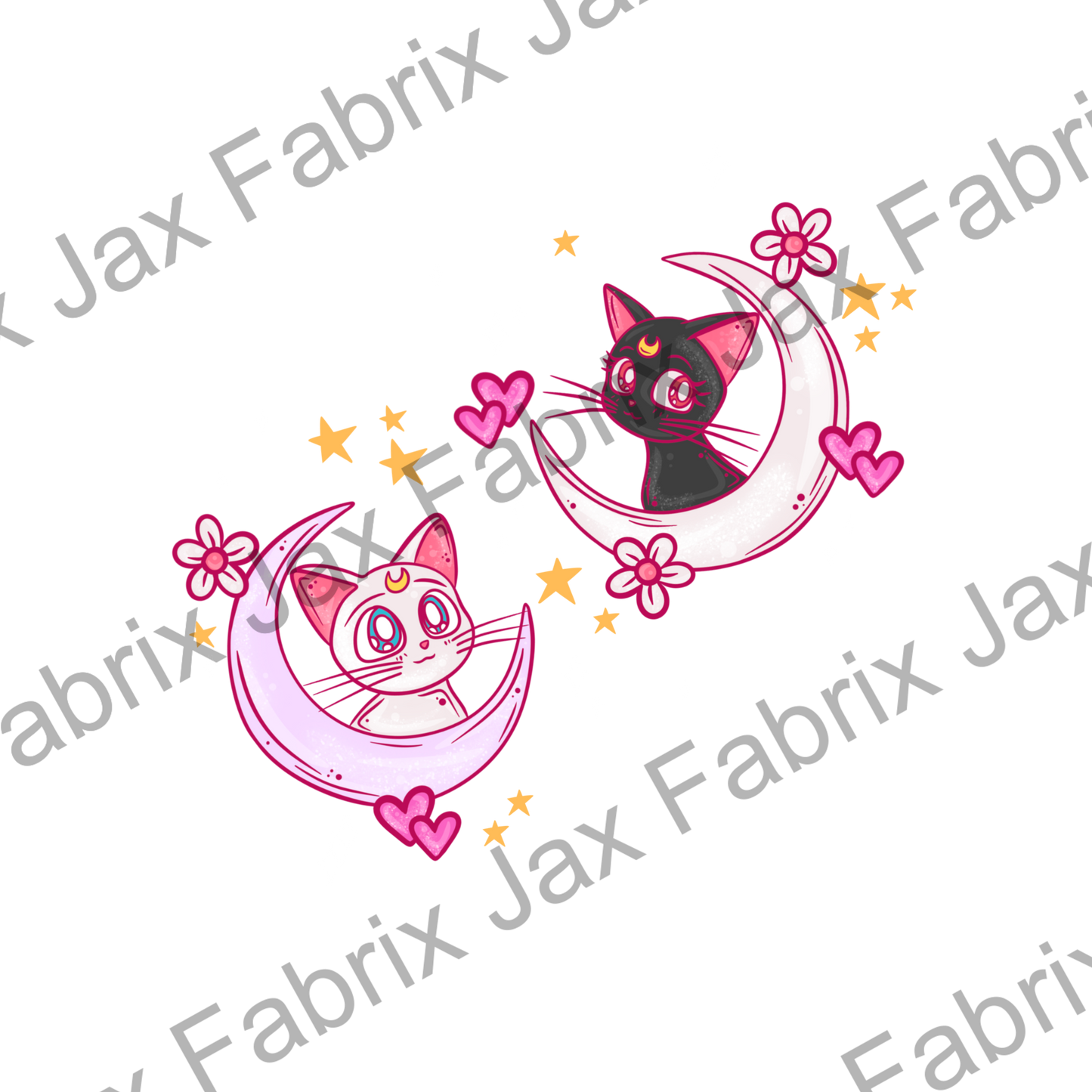 Moon Girl Cats PNG PC205