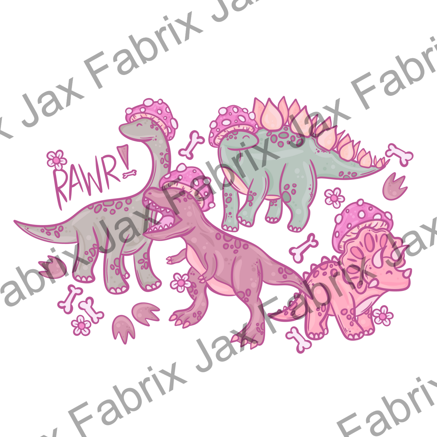 Mushroom Dinos PNG PC370