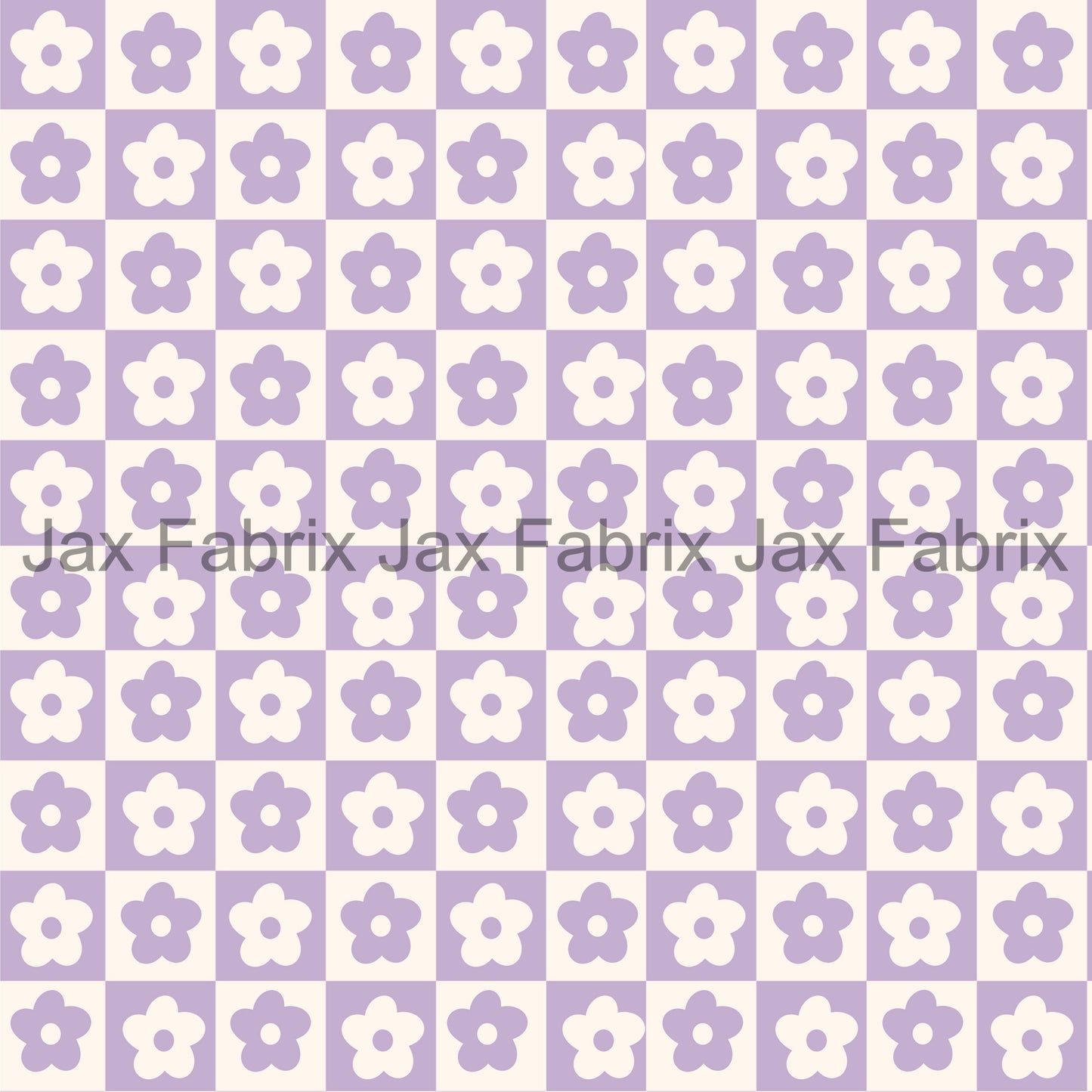Muted Purple Checkered Flower LD110
