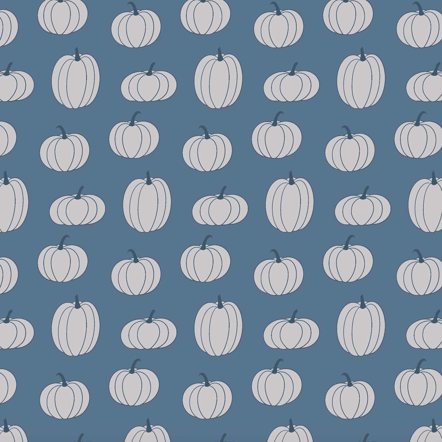 Autumn Joy Pumpkins Blue KW26