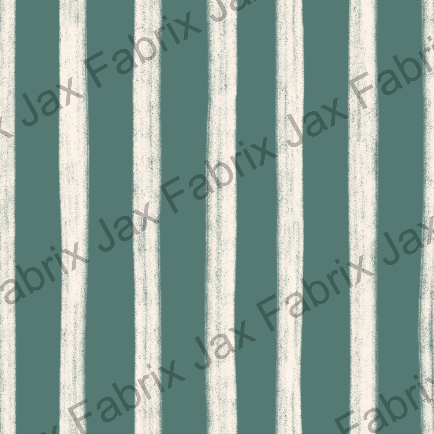 Pink Crayon Floral Stripes Green RAE293