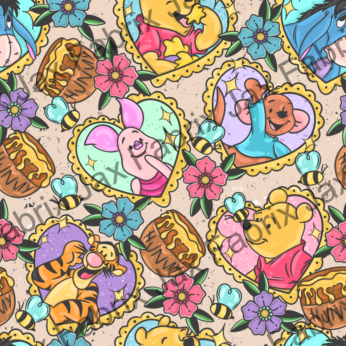 Tattoo Pooh Tan PC333
