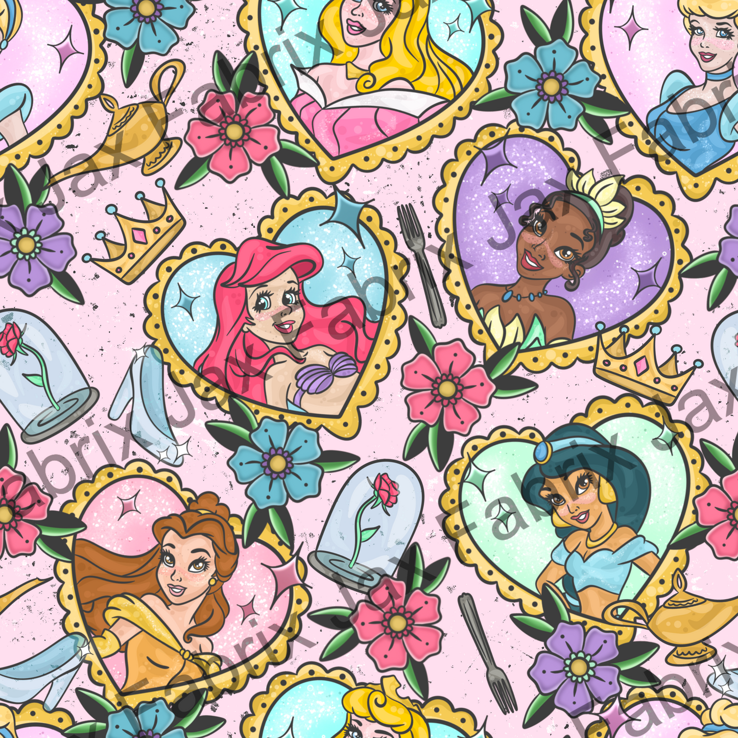 Tattoo Princess Light Pink PC324
