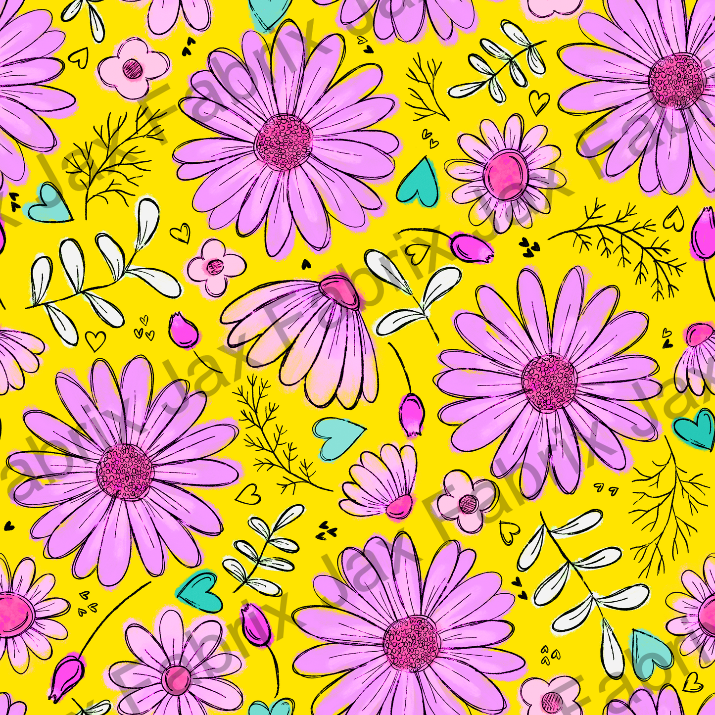 Sketchy Yellow Daisy RAE271