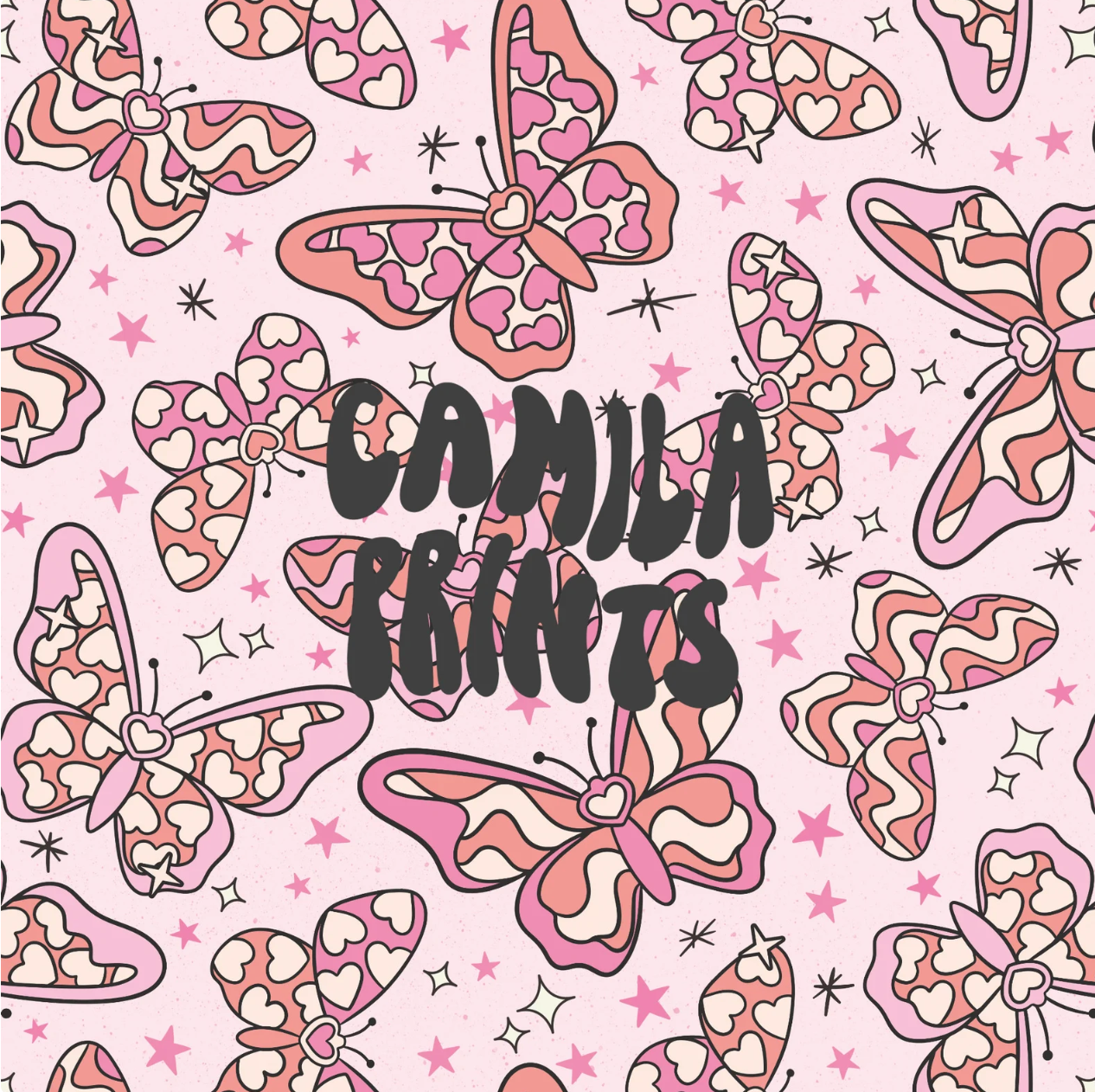 Groovy Butterfly Hearts CP27
