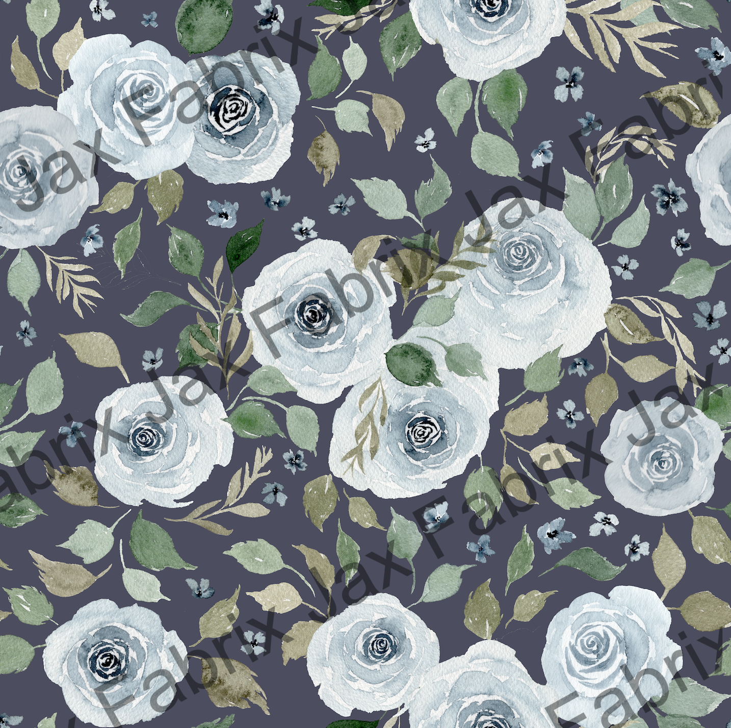 Mountain Floral on Navy SAMD276