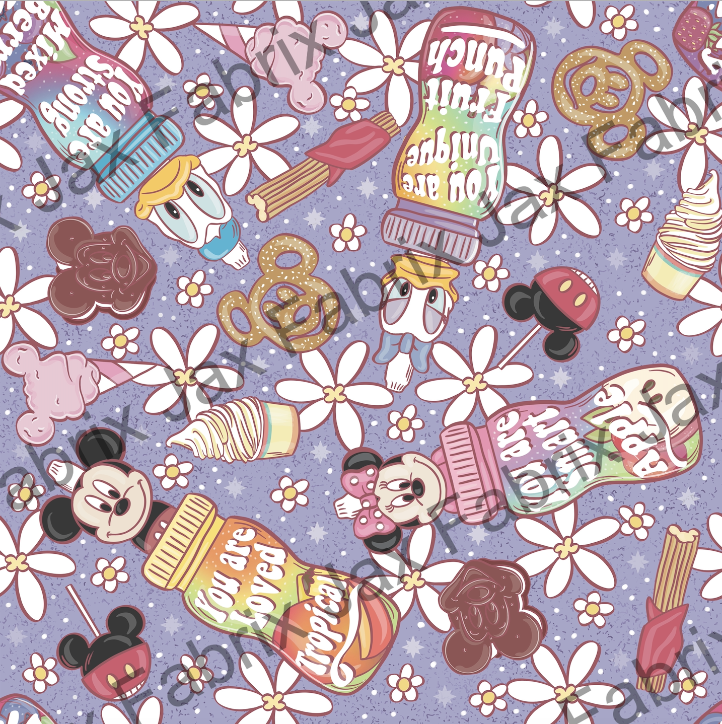Purple Floral Squeeze Juice AWM94