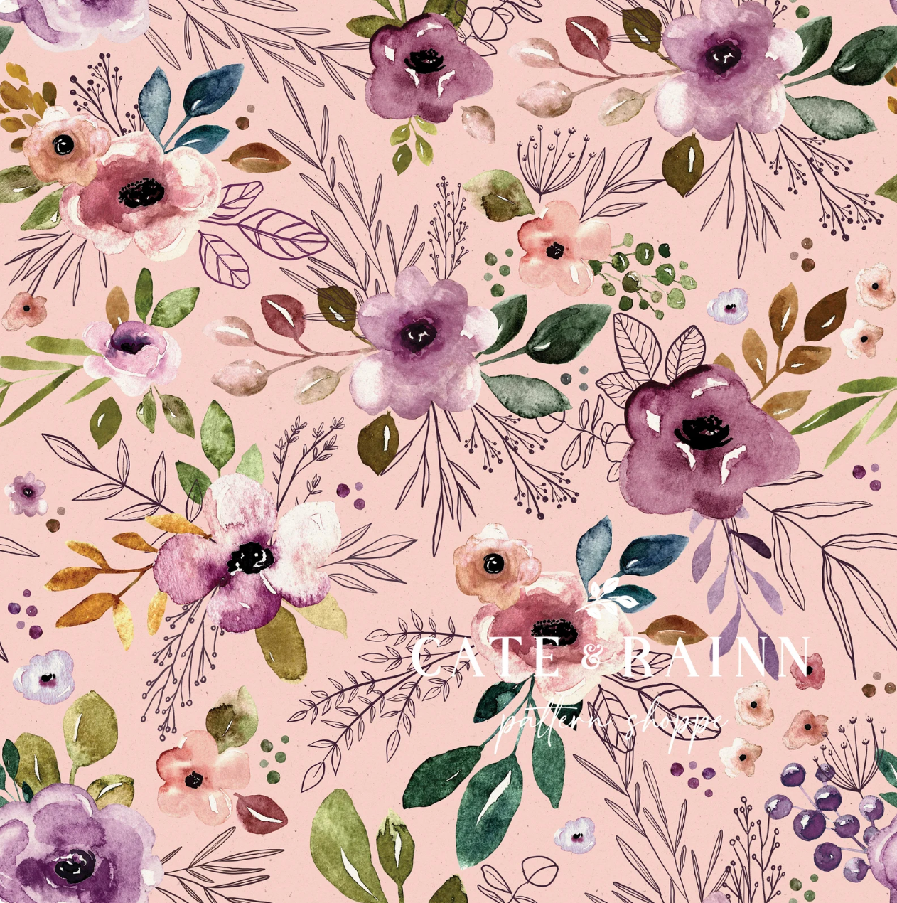 Boho Floral Pink CR170