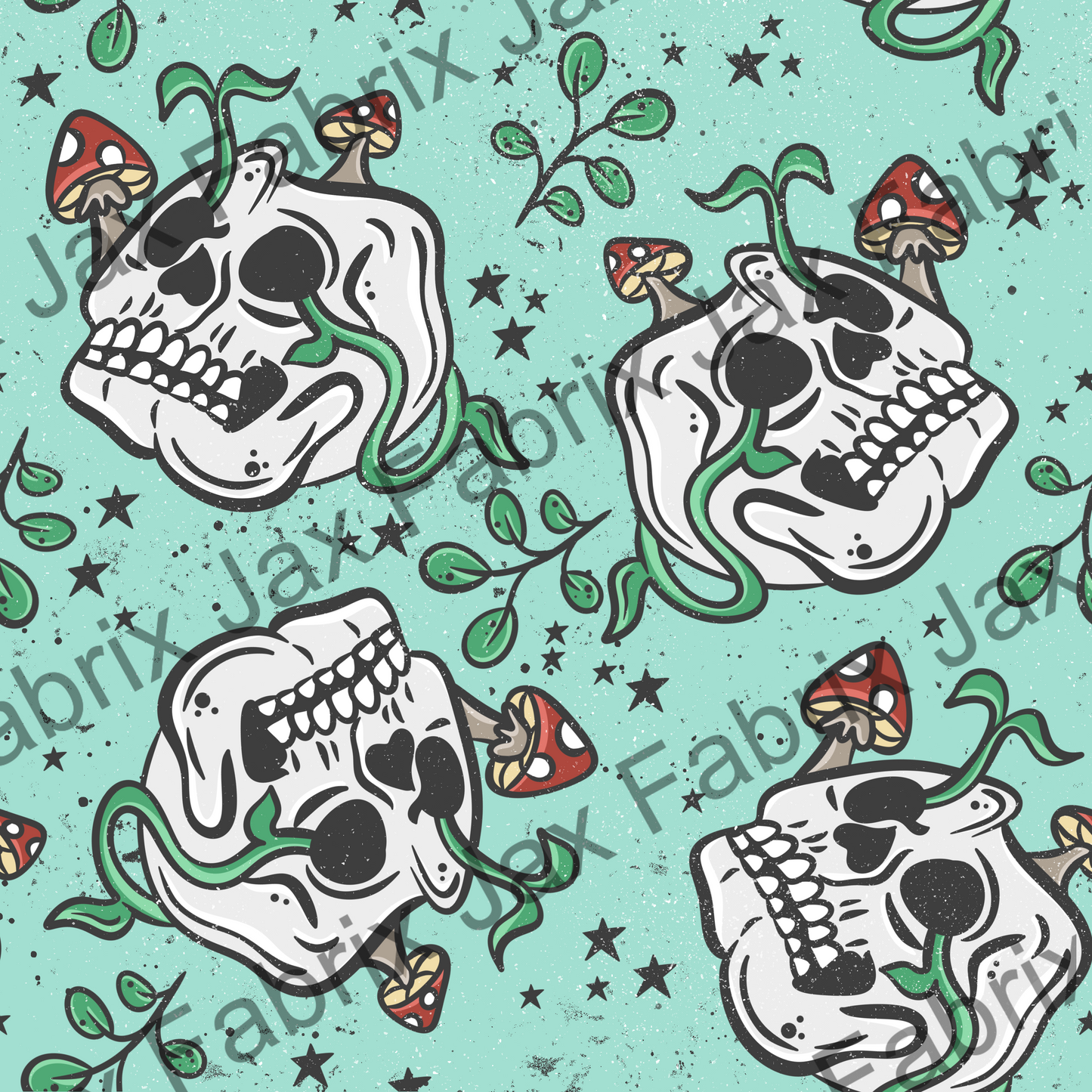 Shroomy Skulls Blue PC137