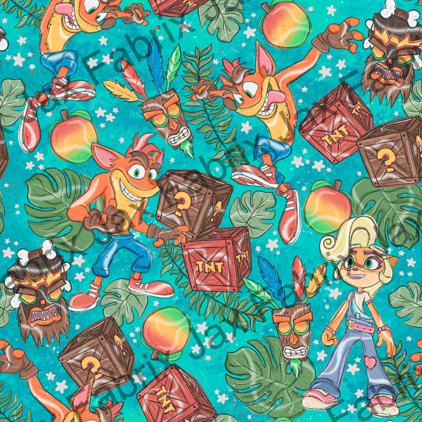 Sketchy Crash Teal PC596