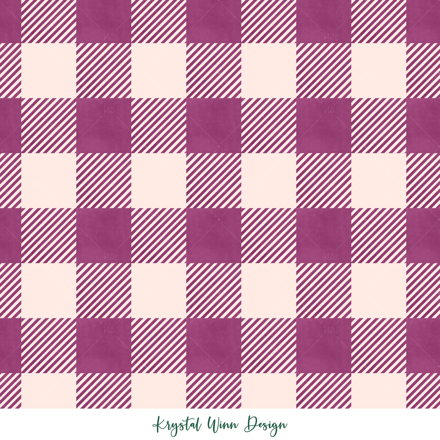 Sugar Plum Buffalo Check Plum KW207