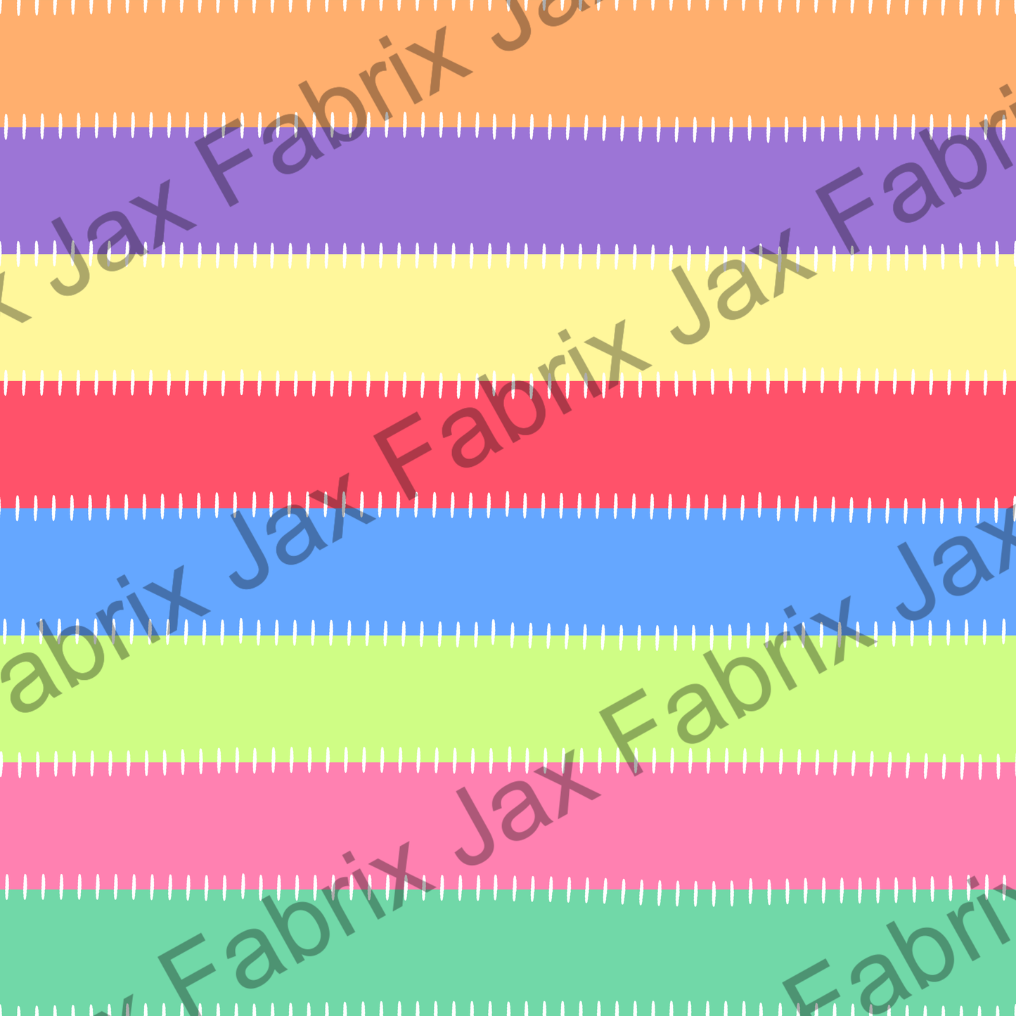 Summer Daisy Patchwork Stripes RAE348