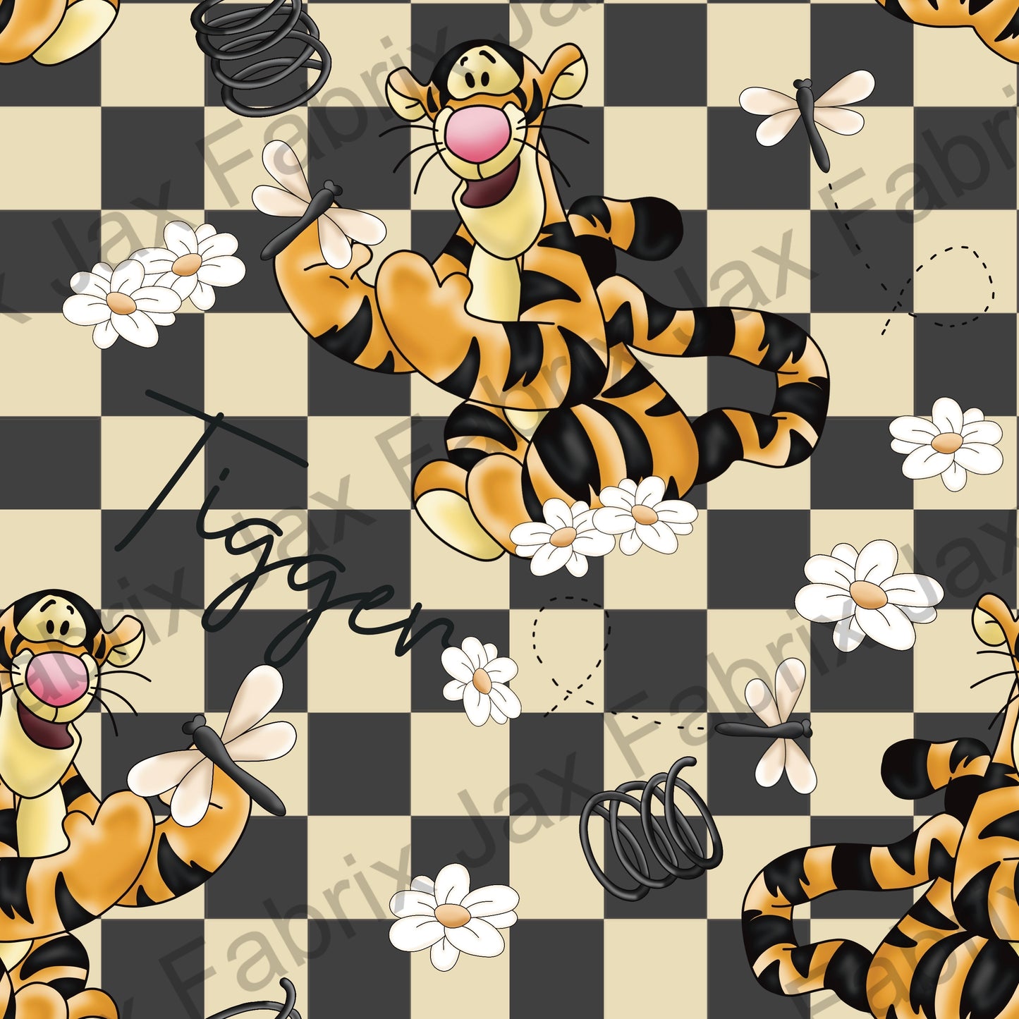 Tigger Floral Check DRD24