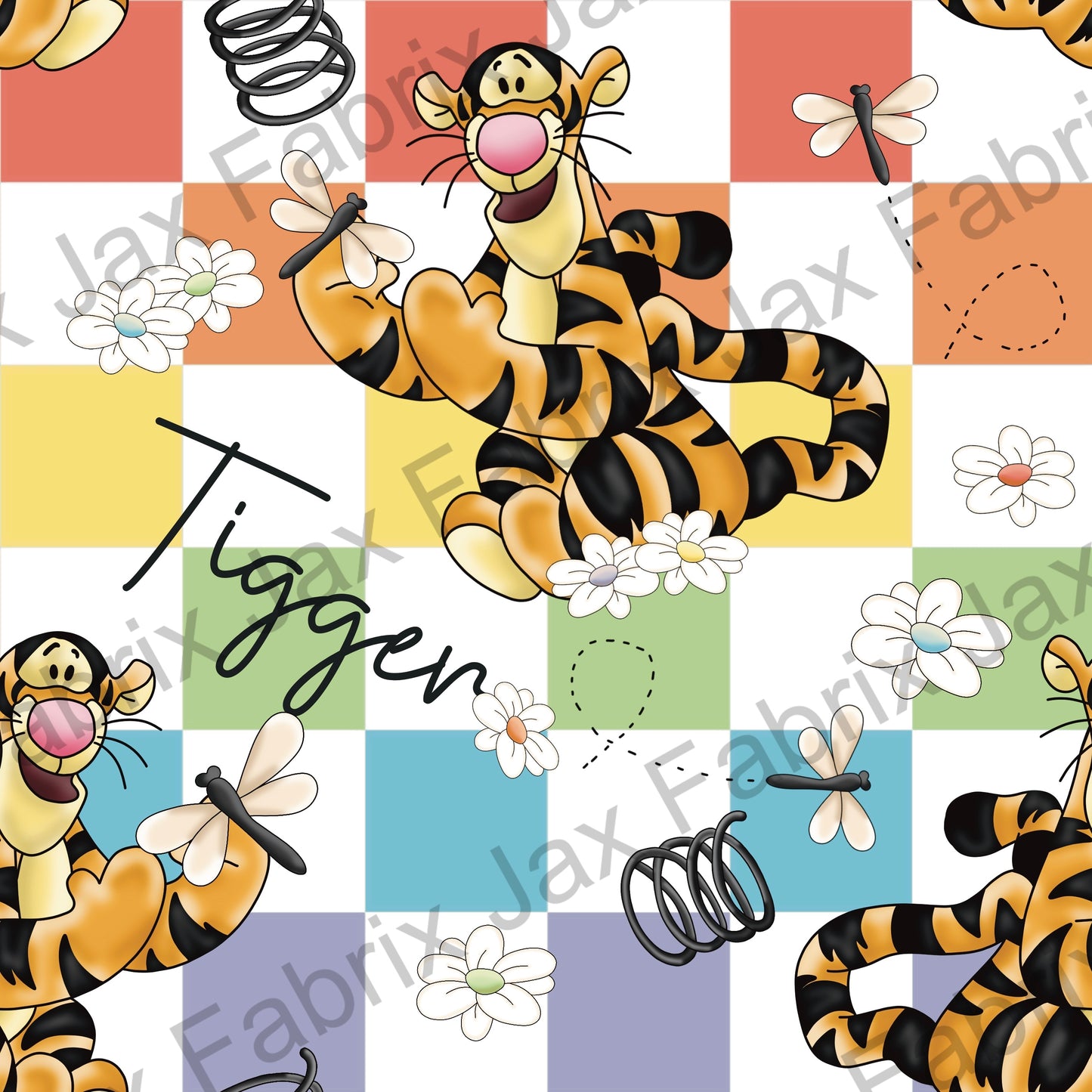 Tigger Rainbow Check DRD27