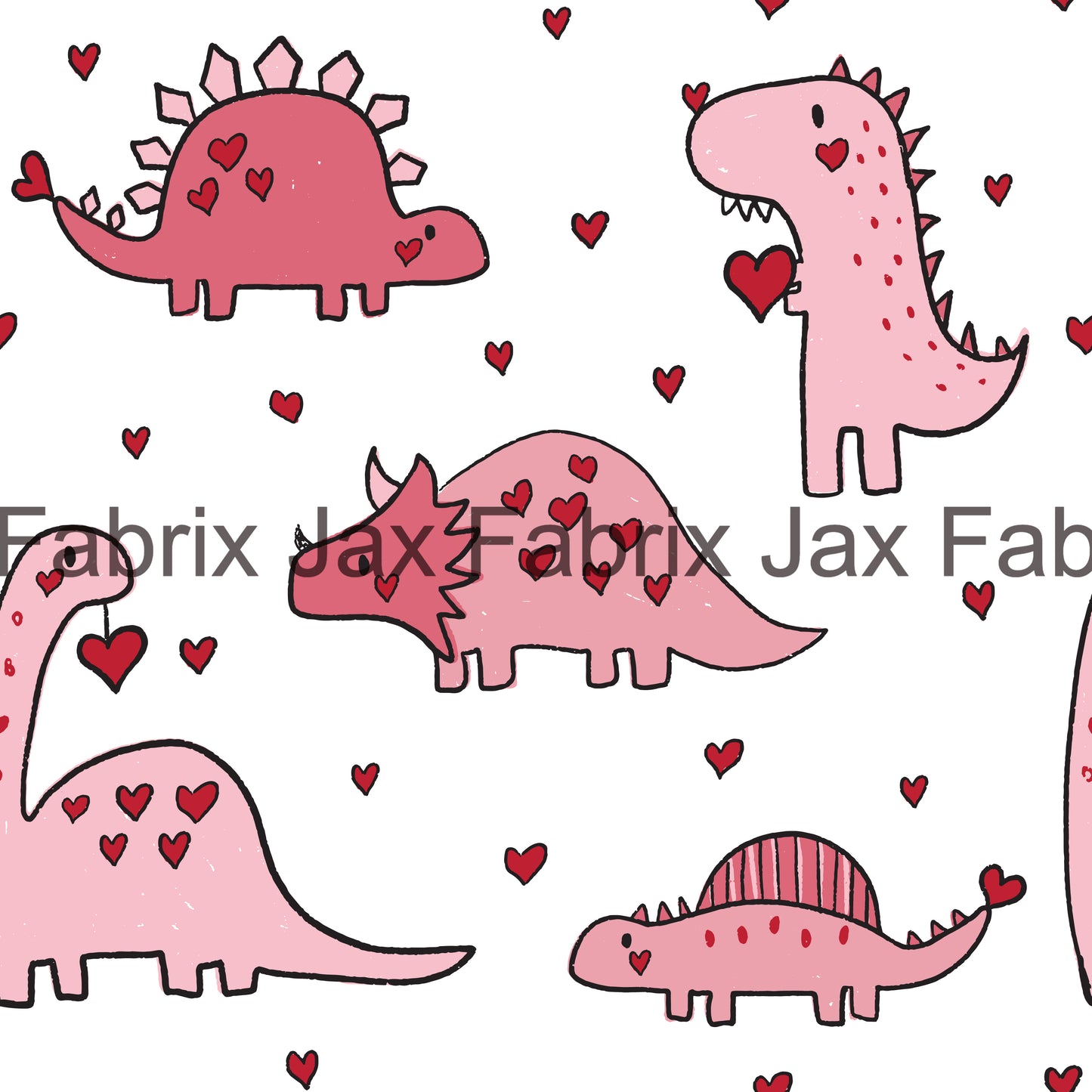Valentine Dinos Pink RPC39