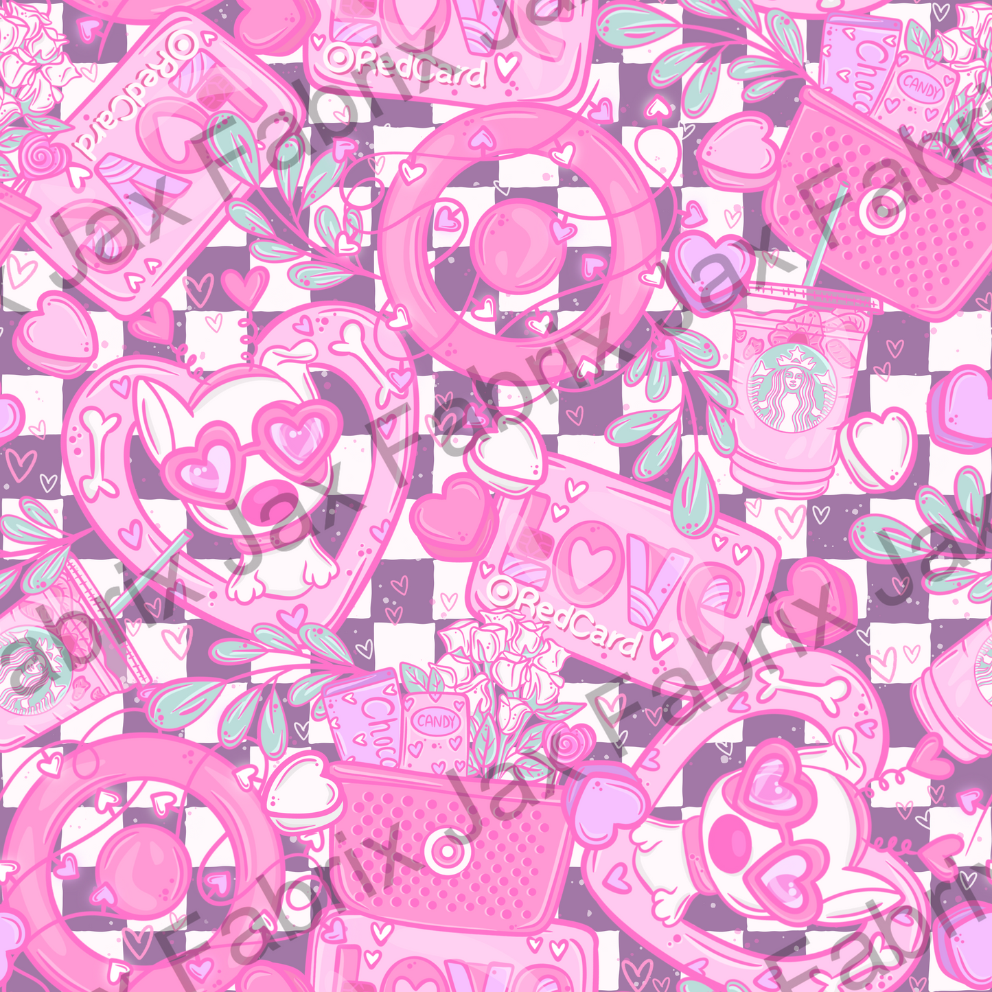 Bullseye Purple Check PC194