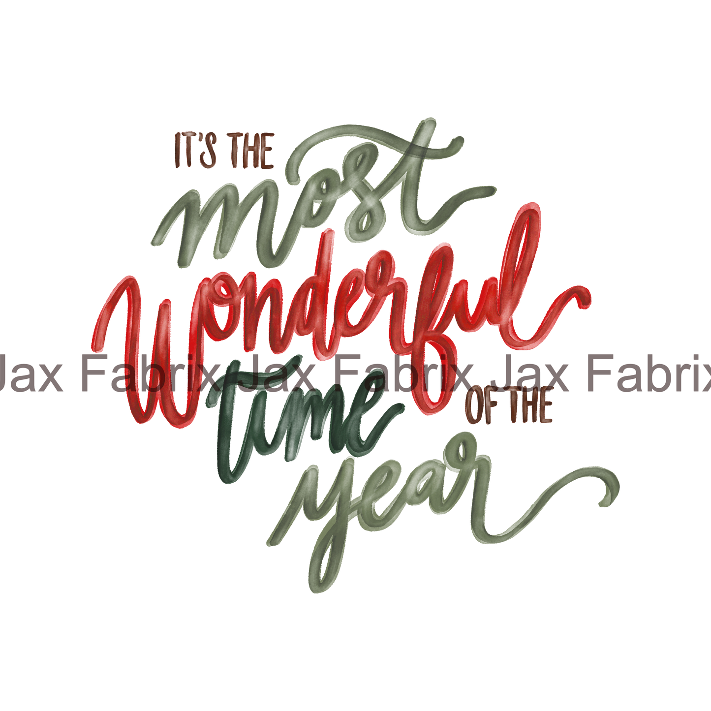 Watercolor Winter Wonderful Time RAE5